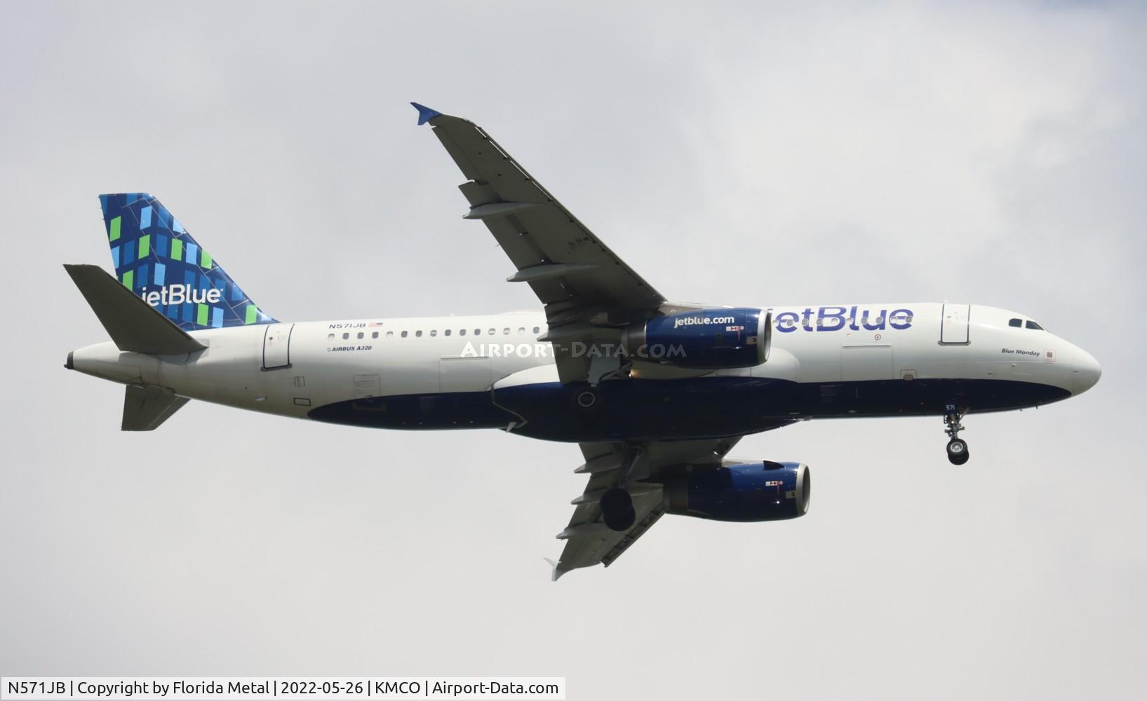 N571JB, 2003 Airbus A320-232 C/N 2125, MCO 2022