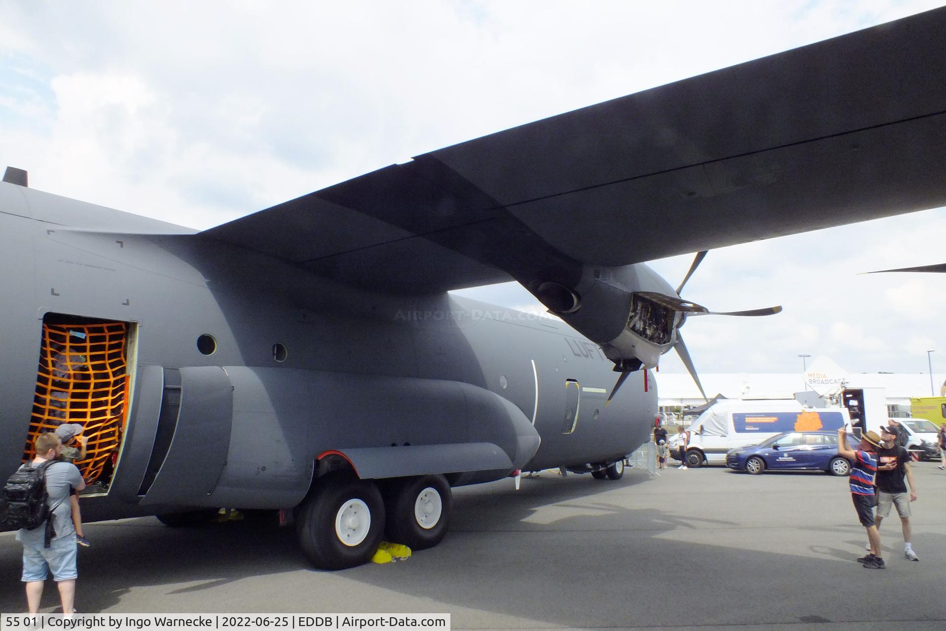 55 01, 2021 Lockheed Martin C-130J-30 Super Hercules C/N 382-5930, Lockheed Martin C-130J-30 Super Hercules of the Luftwaffe (german air force) at ILA 2022, Berlin