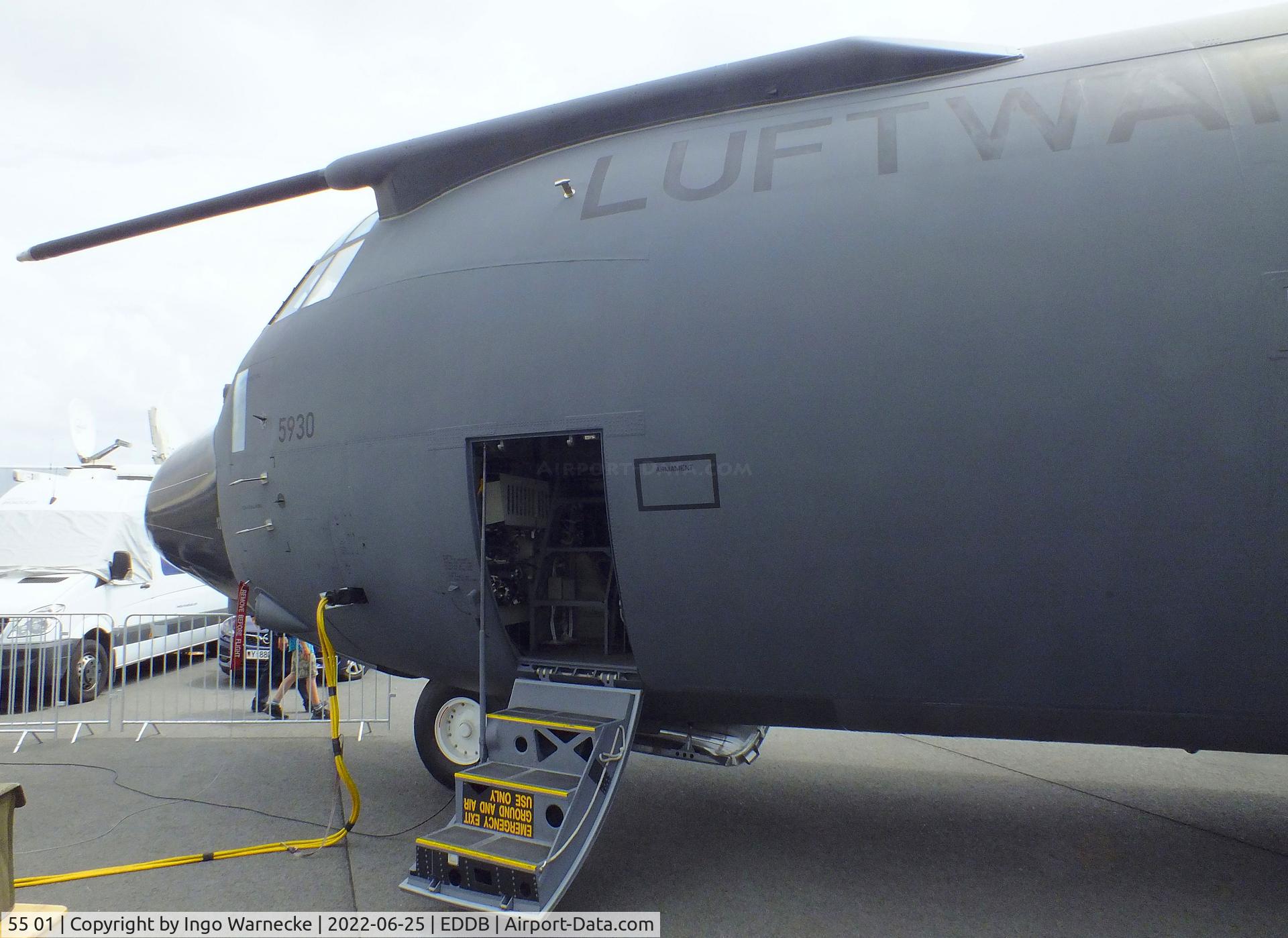 55 01, 2021 Lockheed Martin C-130J-30 Super Hercules C/N 382-5930, Lockheed Martin C-130J-30 Super Hercules of the Luftwaffe (german air force) at ILA 2022, Berlin