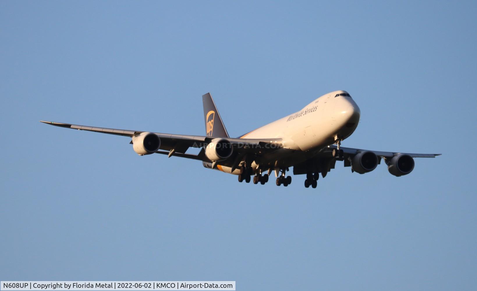 N608UP, 2018 Boeing 747-8F C/N 64255, MCO 2022
