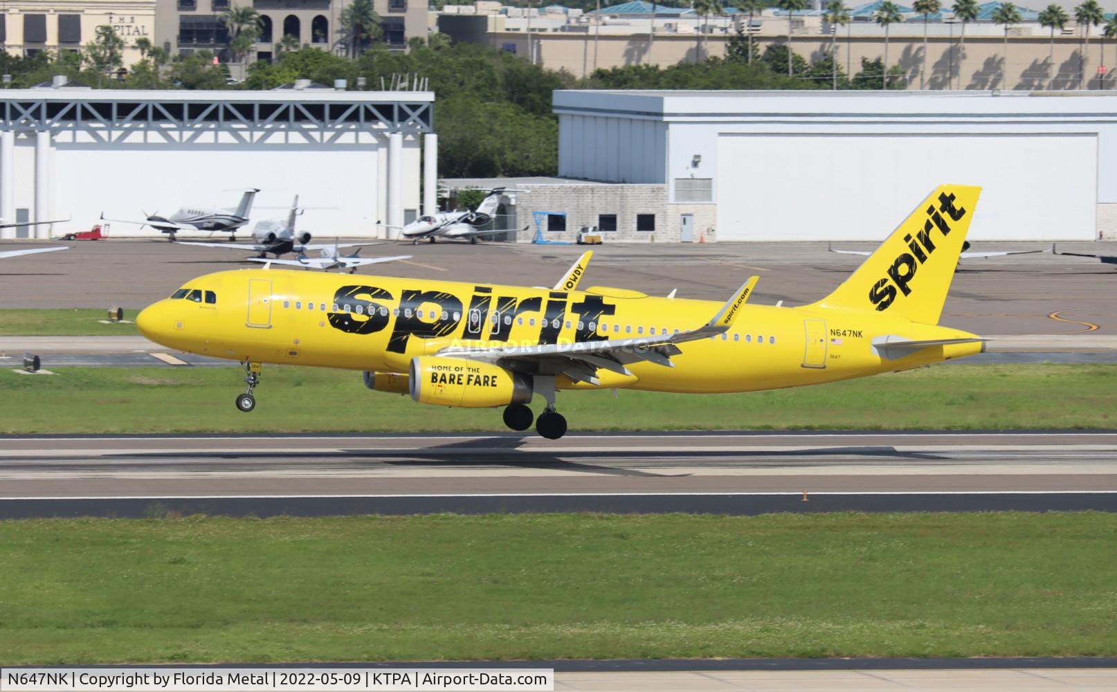 N647NK, 2017 Airbus A320-232 C/N 7635, TPA 2022