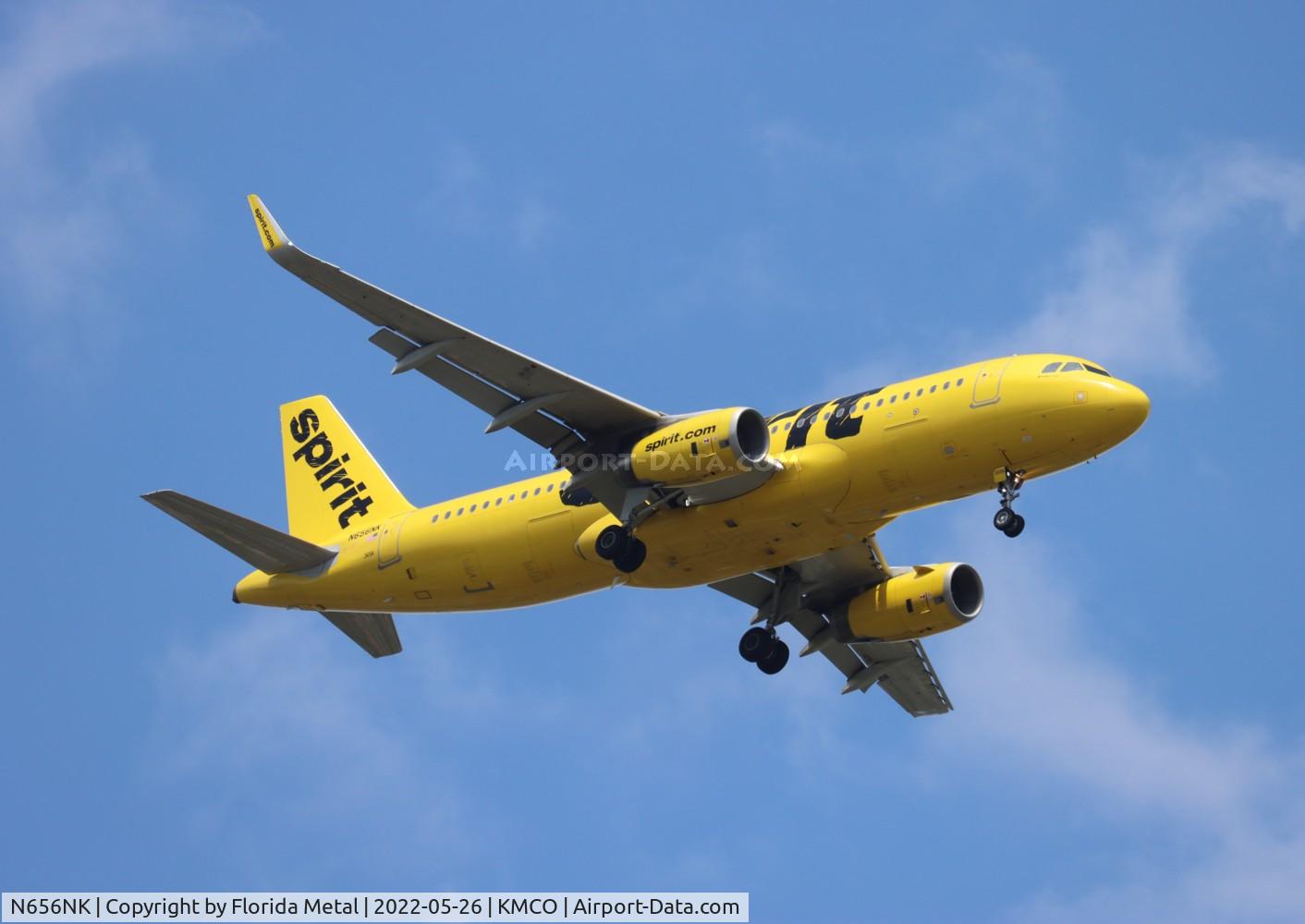 N656NK, 2018 Airbus A320-232 C/N 8400, MCO 2022