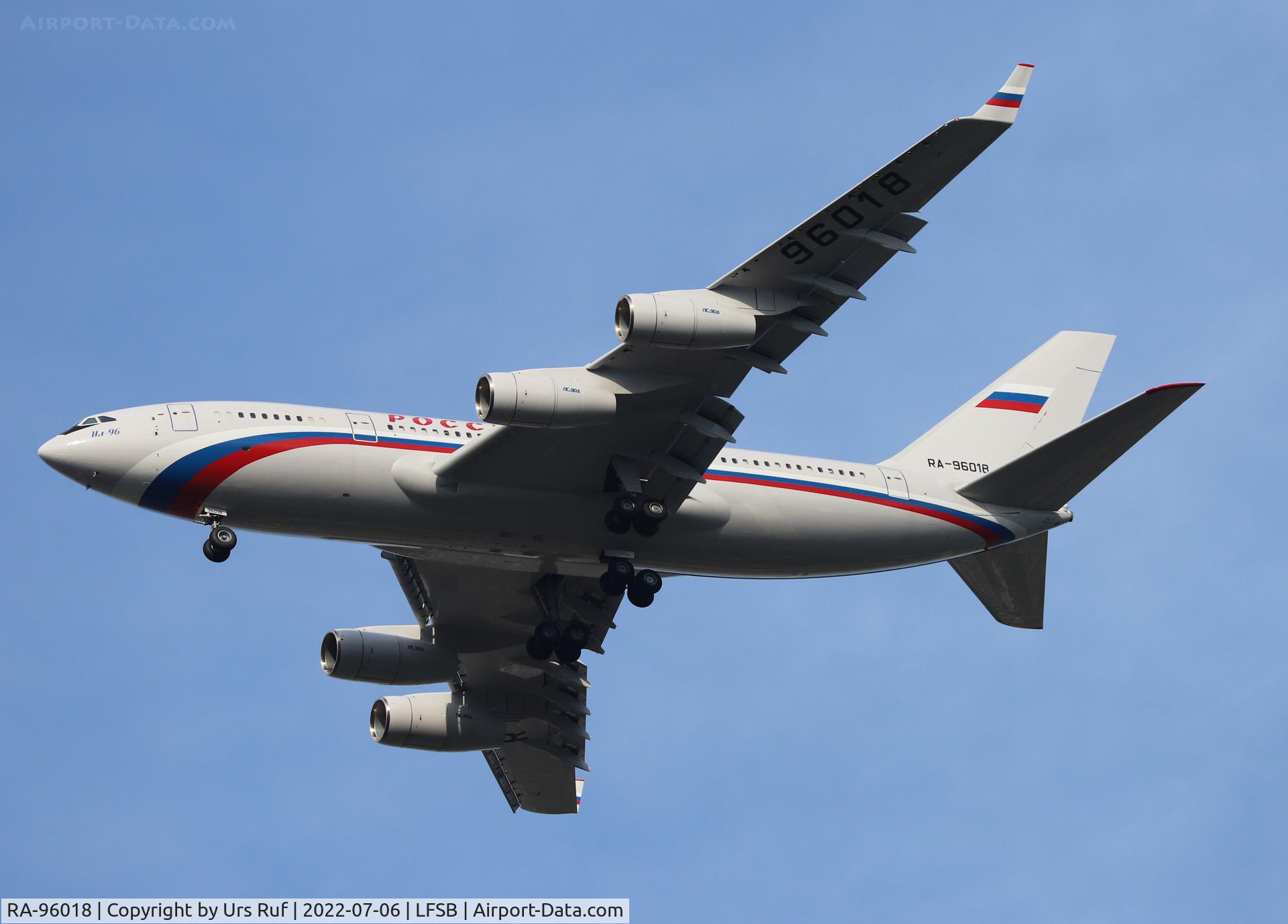 RA-96018, 2007 Ilyushin Il-96-300 C/N 74393202018, Evacuating some diplomats back to russia. Flight via Turkey, Lybia, Tunis, Marseille to Basle-Mulhouse. Flight duration 9 hours and back the same way.