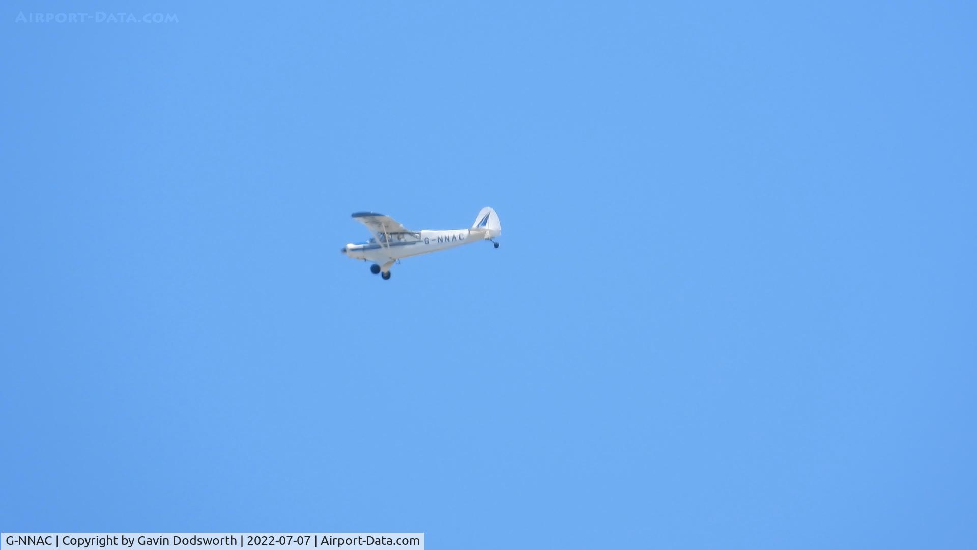 G-NNAC, 1954 Piper L-21B Super Cub (PA-18-135) C/N 18-3820, Over Darlington on July 7th 2022