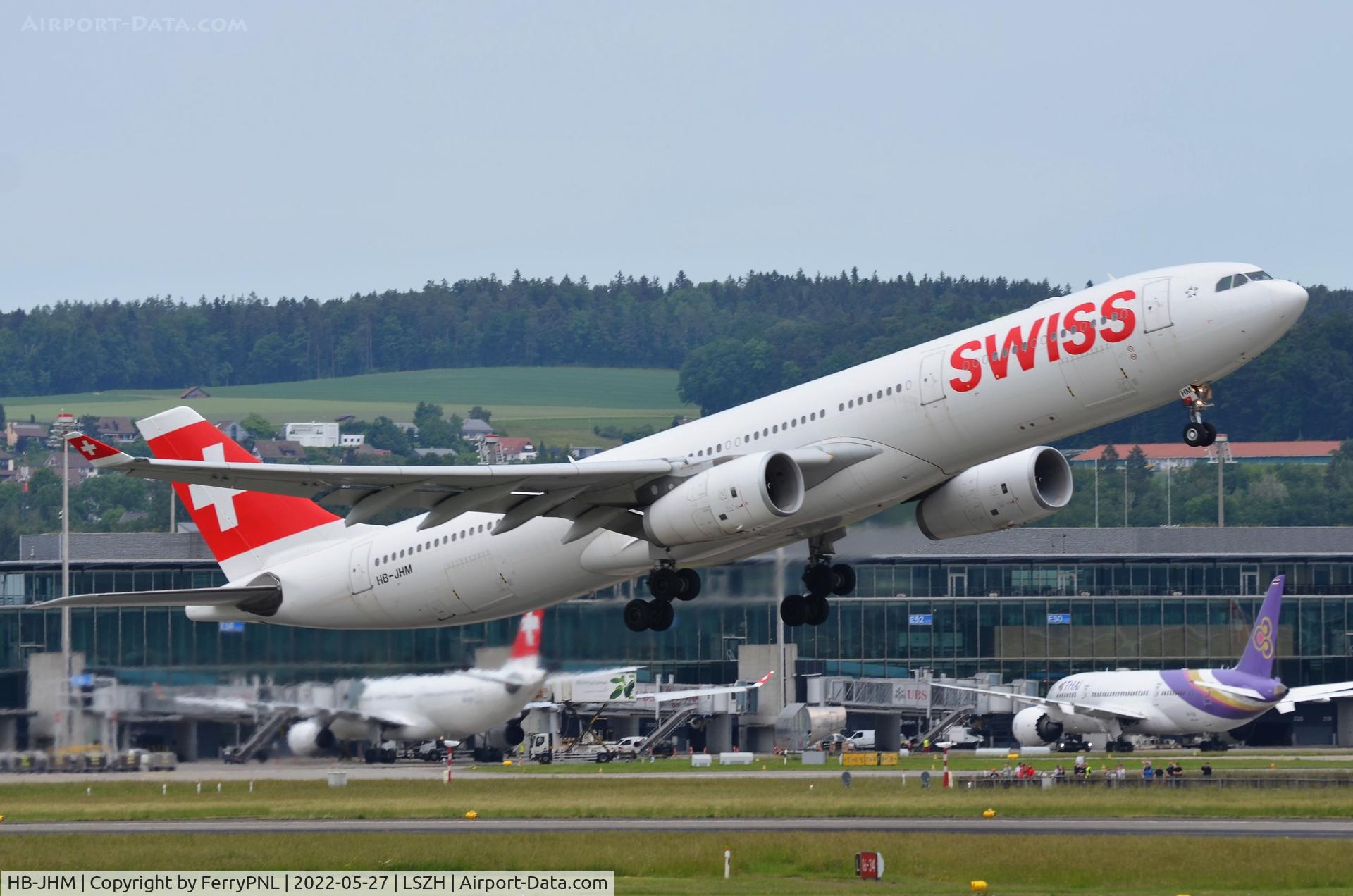 HB-JHM, 2012 Airbus A330-343X C/N 1355, Departure of Swiss A333