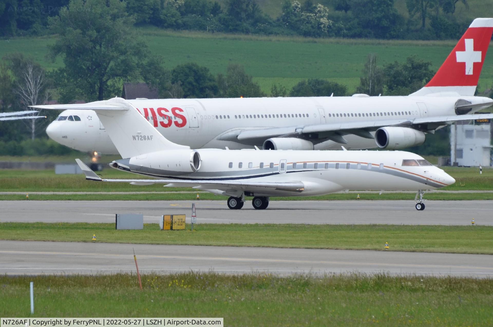 N726AF, 2009 Bombardier BD-700-1A10 Global Express C/N 9352, Vulcan Northwest Inc Global
