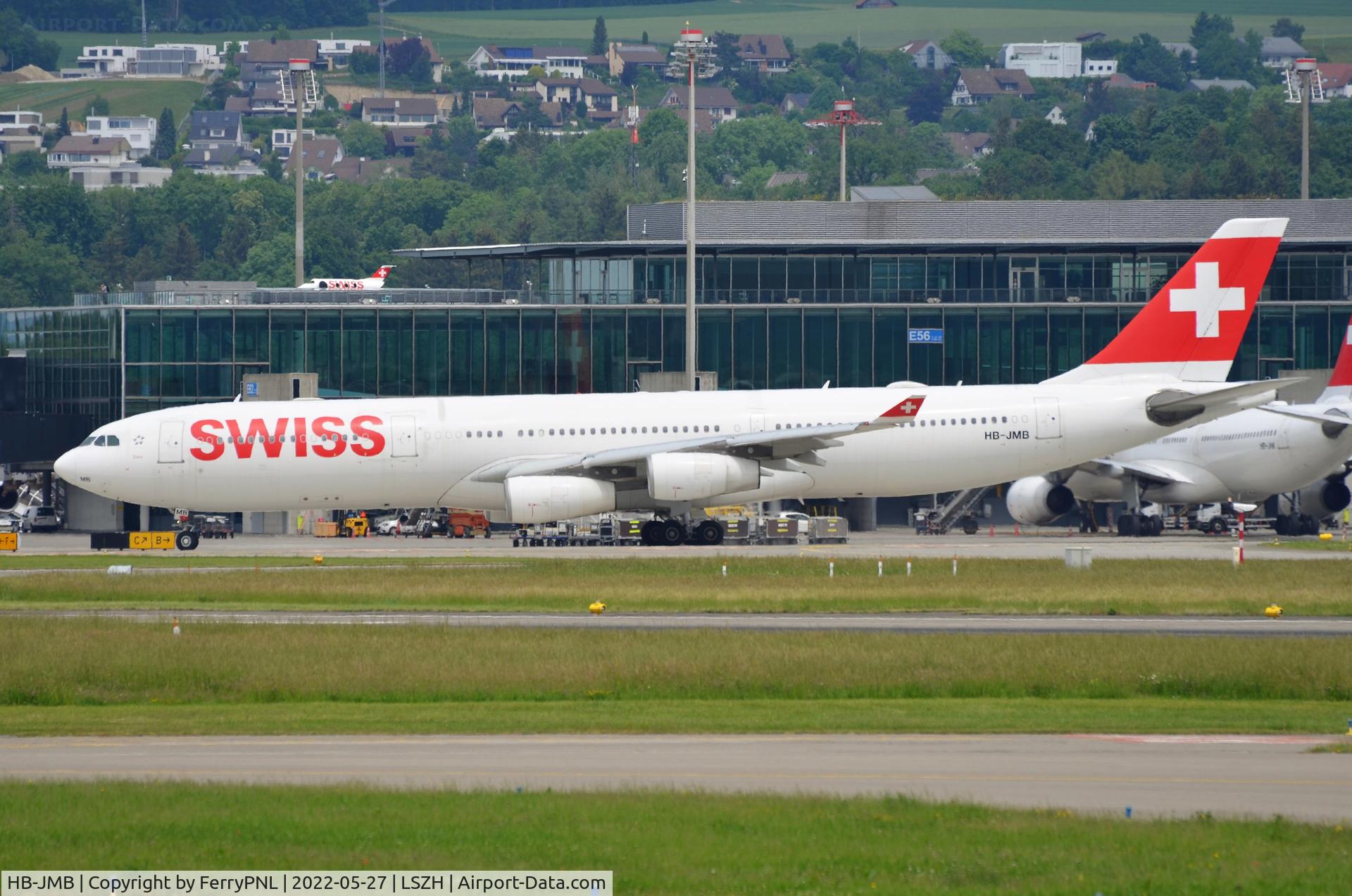 HB-JMB, 2003 Airbus A340-313 C/N 545, Swiss A343 for departure