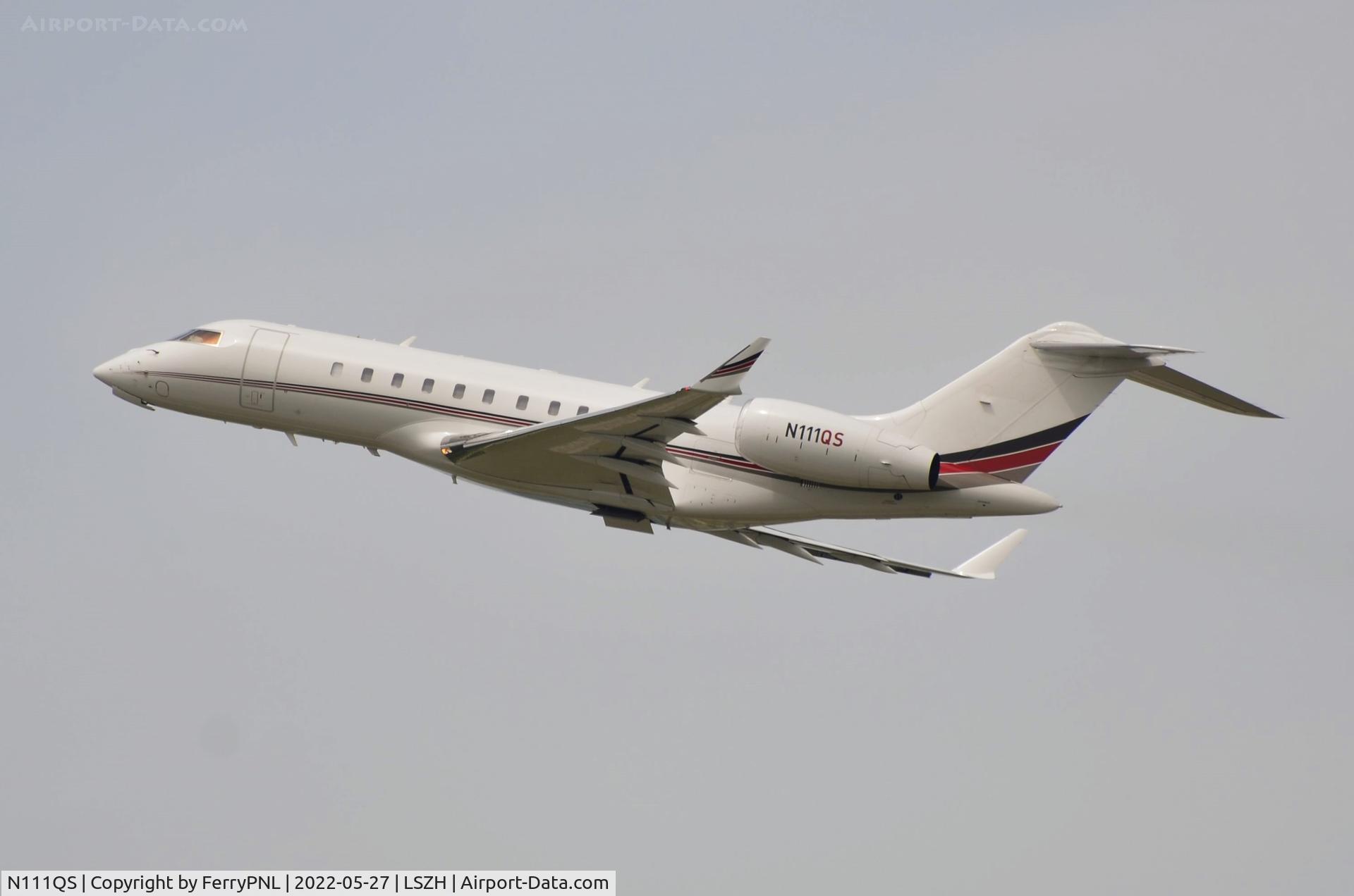 N111QS, 2014 Bombardier BD-700-1A11 Global 5000 C/N 9660, Departure of Netjets Global 500
