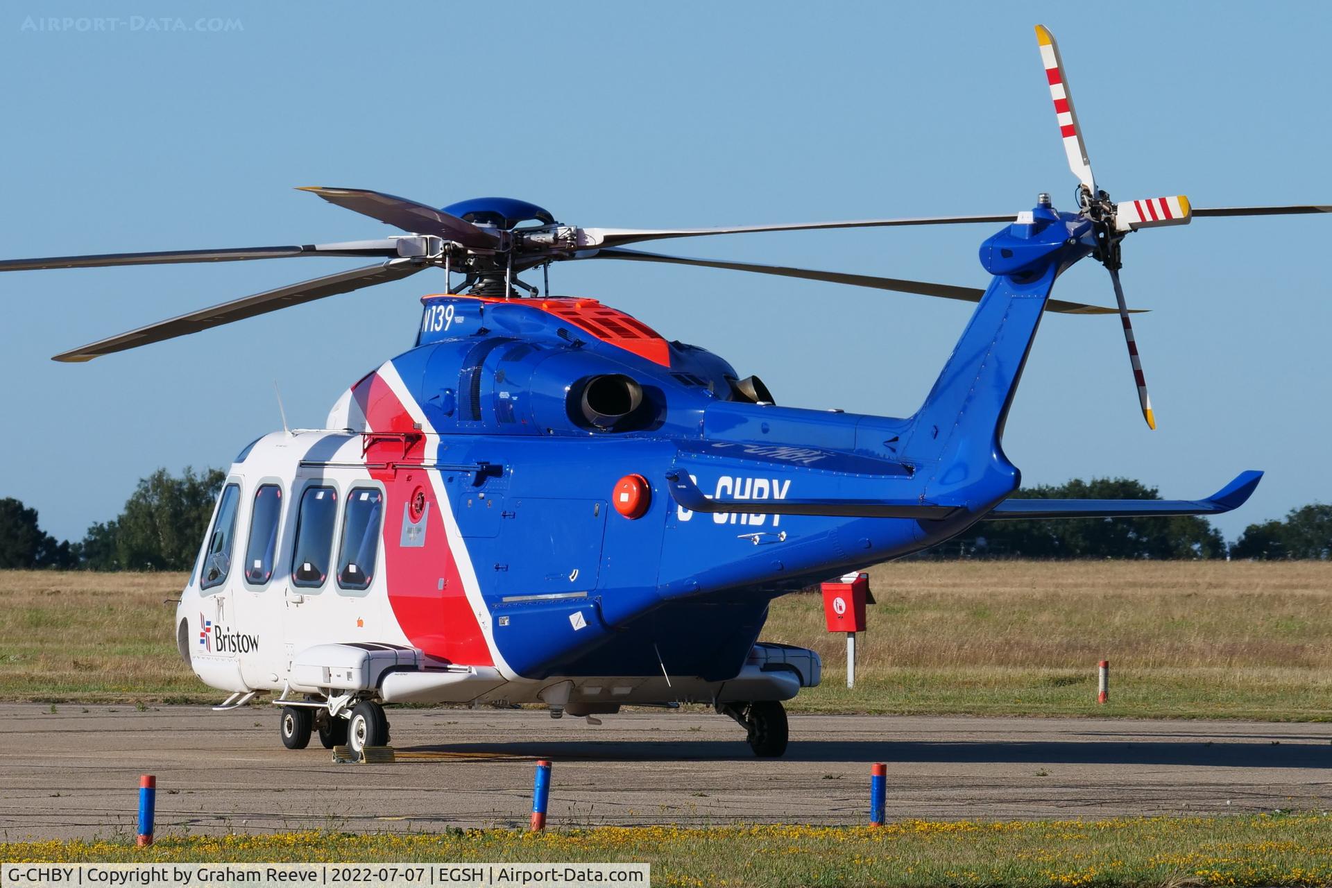 G-CHBY, 2010 AgustaWestland AW-139 C/N 31310, Parked at Norwich.