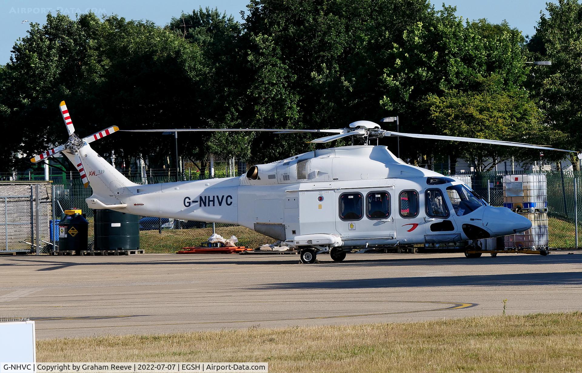 G-NHVC, 2015 AgustaWestland AW-139 C/N 31704, Parked at Norwich.