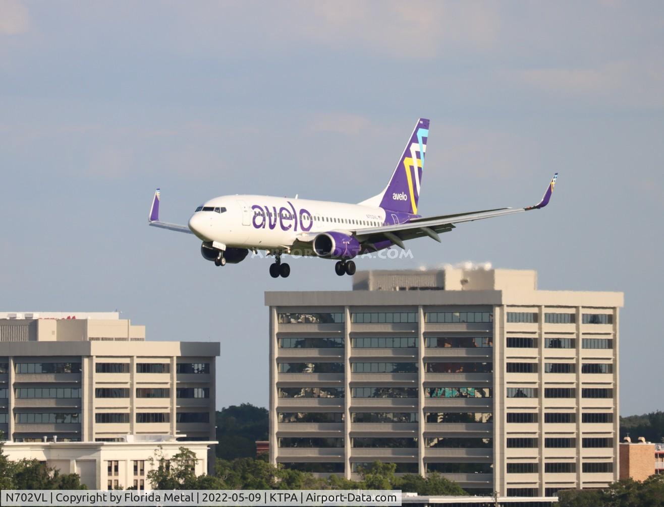 N702VL, 2008 Boeing 737-7H4 C/N 36623, TPA 2022