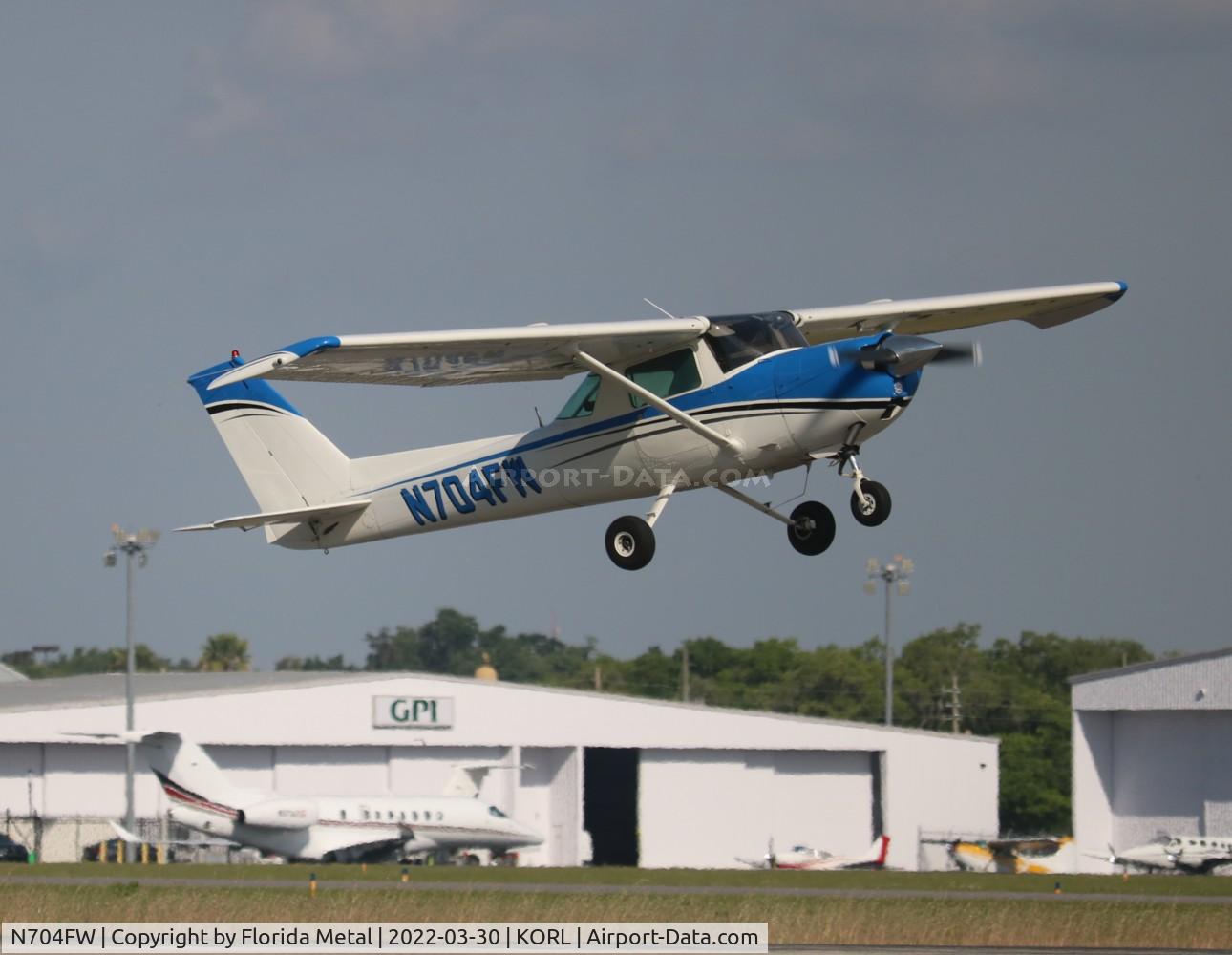 N704FW, 1976 Cessna 150M C/N 15078585, ORL 2022