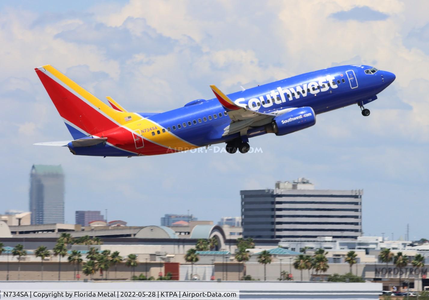 N734SA, 1999 Boeing 737-7H4 C/N 27866, TPA 2022