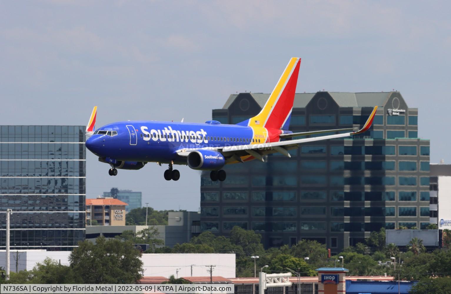 N736SA, 1999 Boeing 737-7H4 C/N 27868, TPA 2022