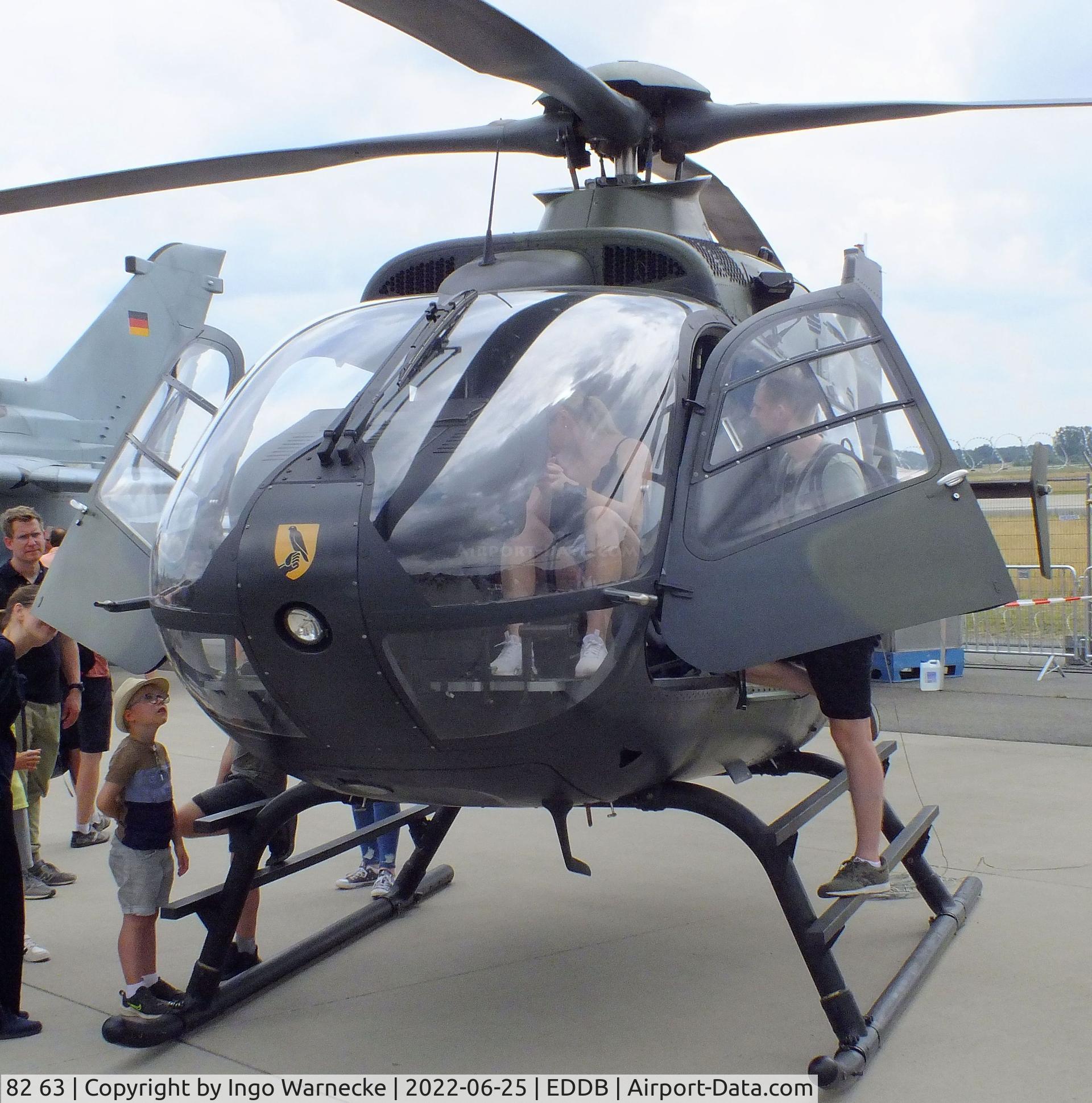 82 63, Eurocopter EC-135T-1 C/N 0116, Eurocopter EC135T-1 of the Heeresflieger (german army) at ILA 2022, Berlin