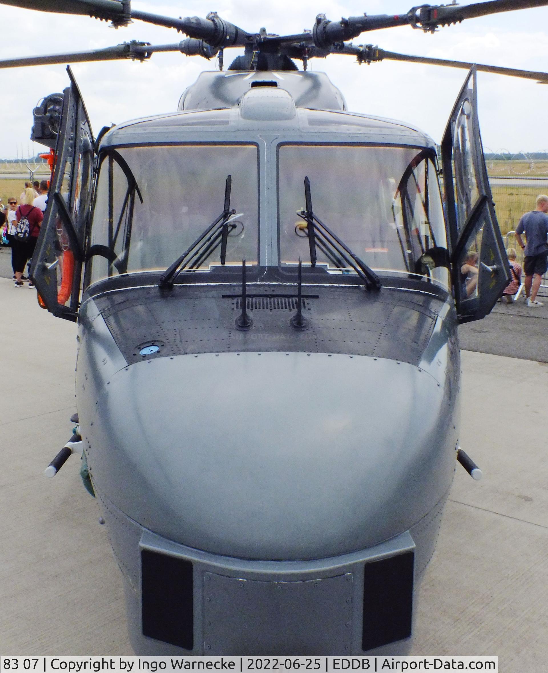 83 07, Westland Super Lynx Mk.88A C/N 421, Westland Sea Lynx / Super Lynx Mk88A of the Marineflieger (german navy) at ILA 2022, Berlin