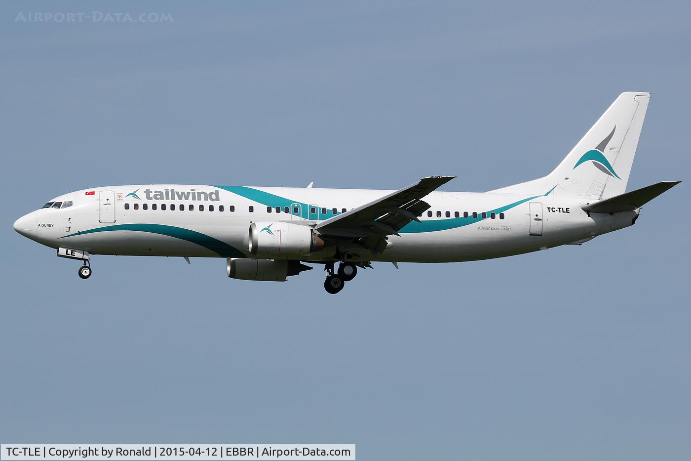 TC-TLE, 1997 Boeing 737-4Q8 C/N 27628, at bru