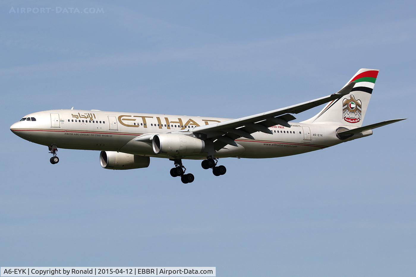 A6-EYK, 2006 Airbus A330-243 C/N 788, at bru