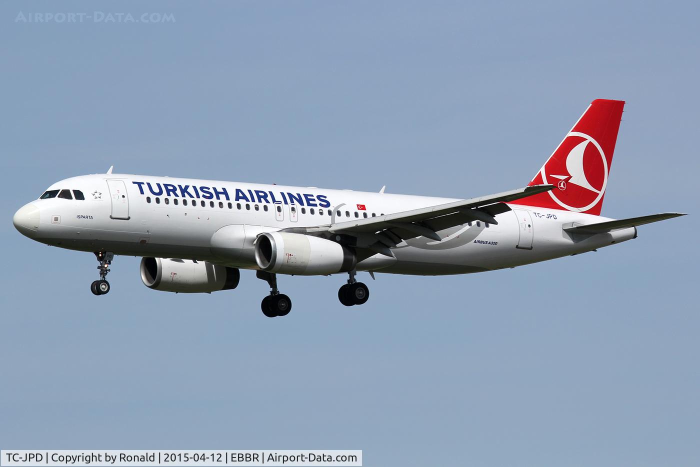 TC-JPD, 2006 Airbus A320-232 C/N 2934, at bru