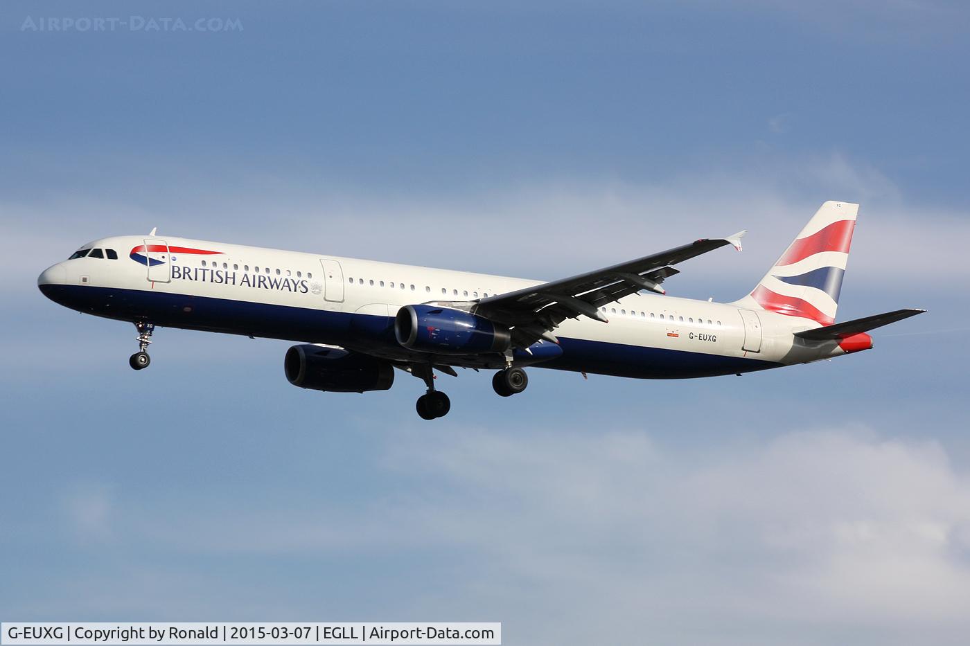 G-EUXG, 2004 Airbus A321-231 C/N 2351, at lhr