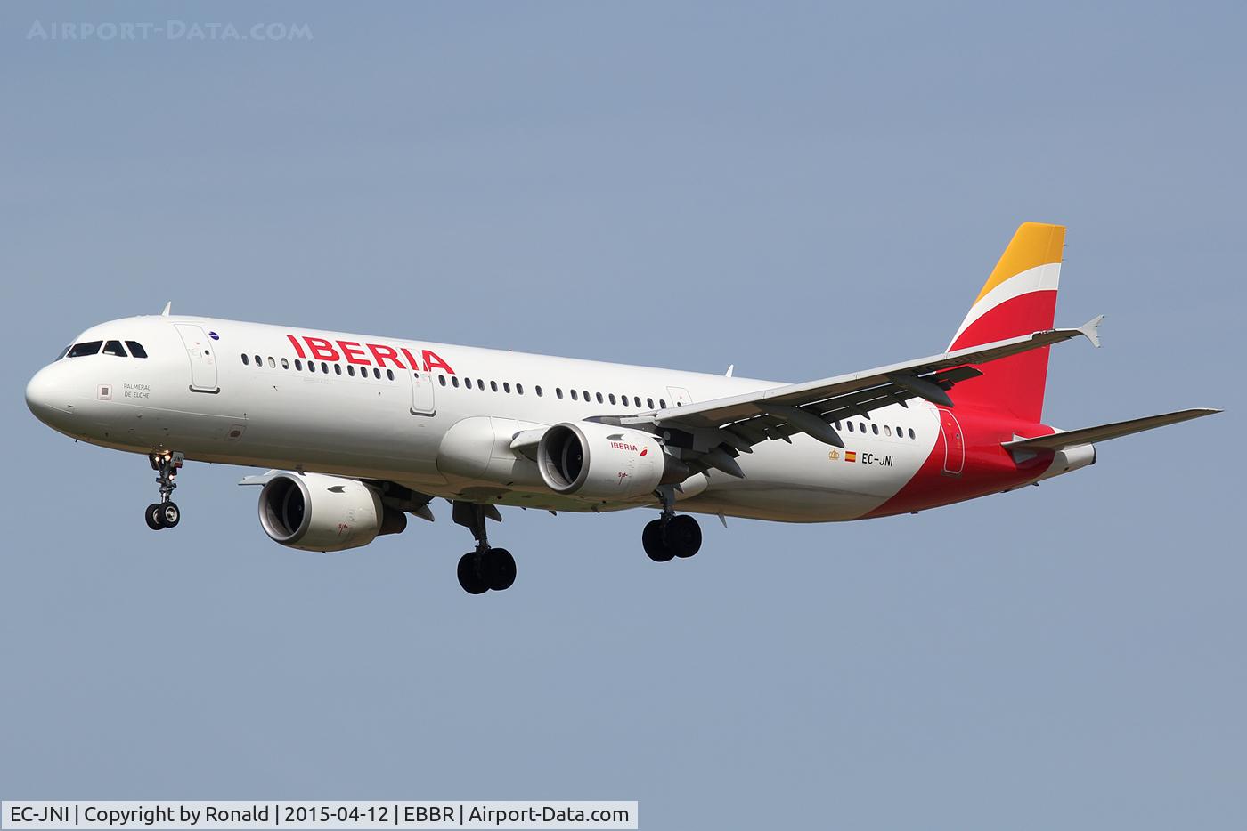EC-JNI, 2004 Airbus A321-211 C/N 2270, at bru