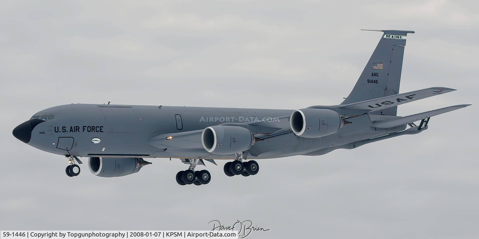 59-1446, 1959 Boeing KC-135R Stratotanker C/N 17934, MAINE41 working RW34