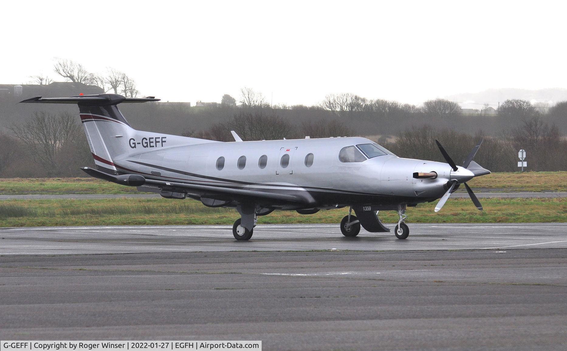 G-GEFF, 2012 Pilatus PC-12/47E C/N 1359, Visiting PC-12 operated by GT Aviation (Elwick) Ltd.