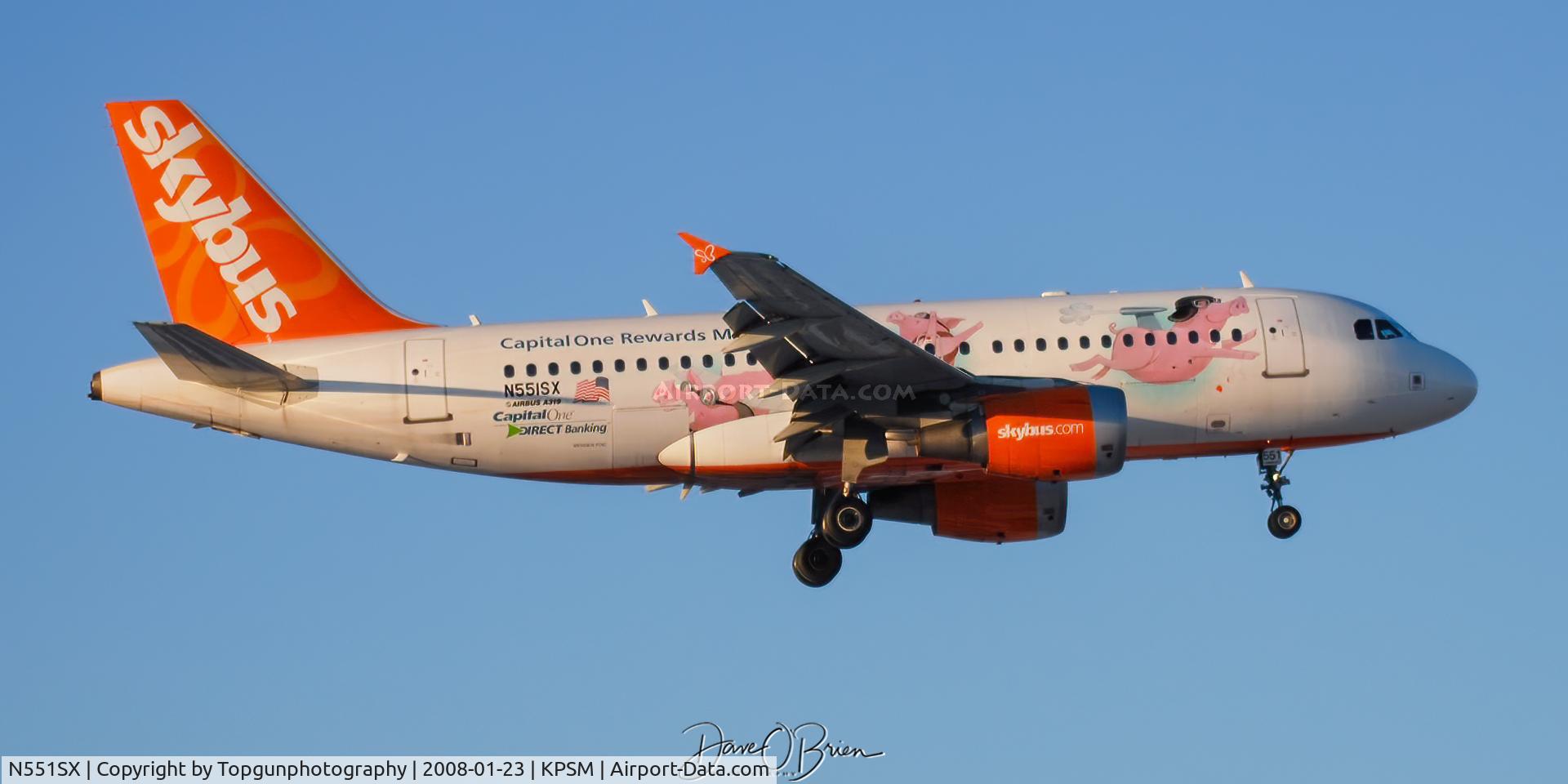 N551SX, 2003 Airbus A319-112 C/N 1901, When Pigs Fly