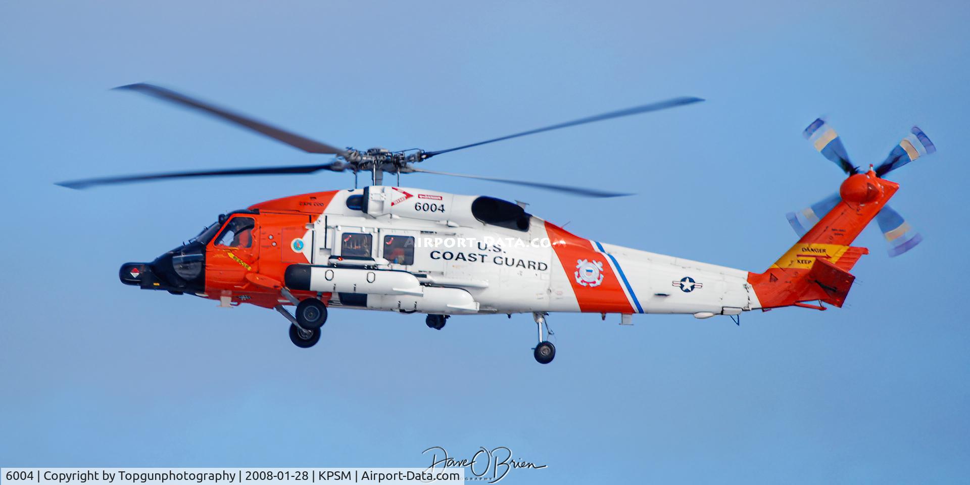 6004, Sikorsky MH-60J Jayhawk C/N 70.854, USCG Jayhawk from Cape Cod stops into Pease