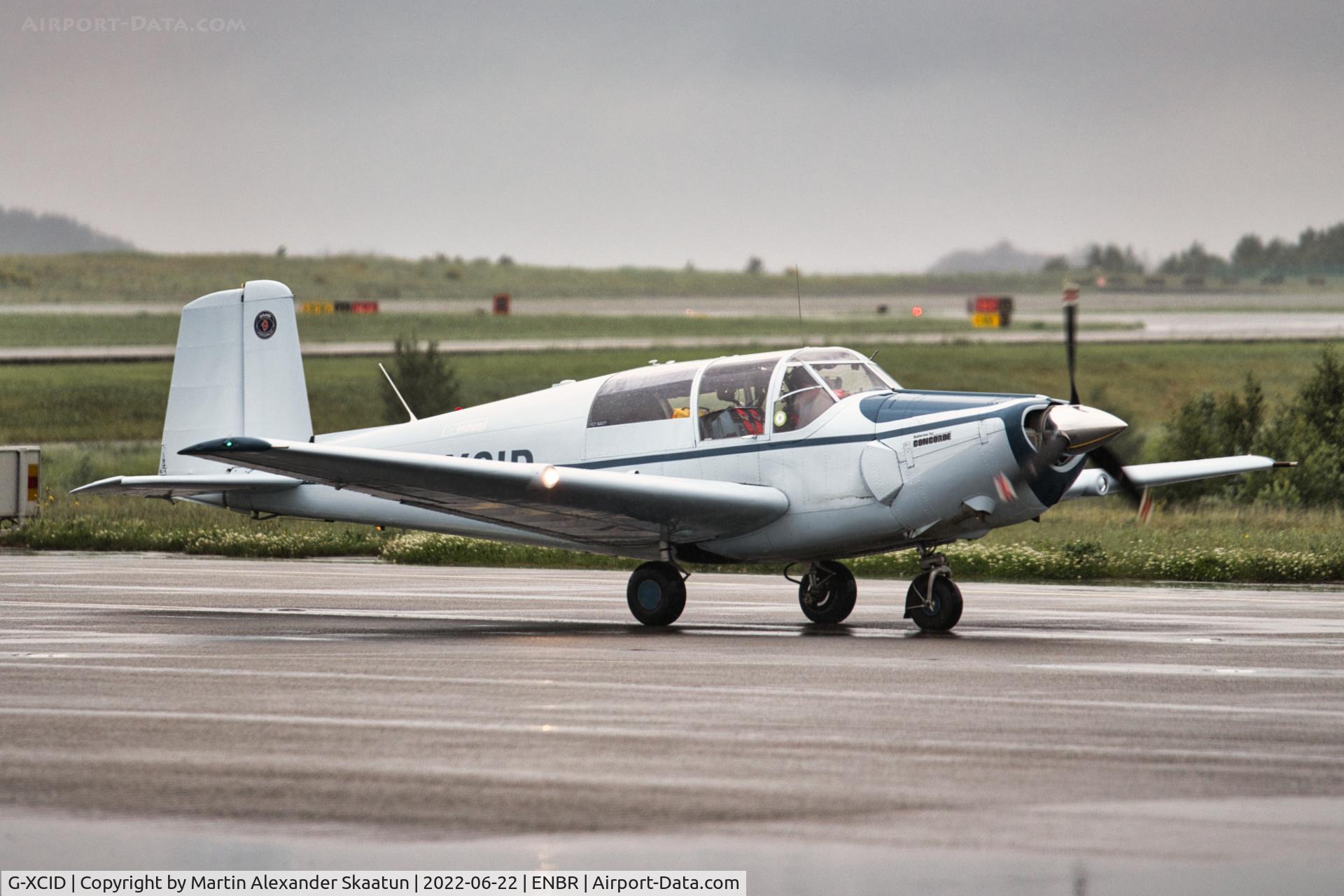 G-XCID, 1962 Saab 91D Safir C/N 91-441, Taxying to parking.