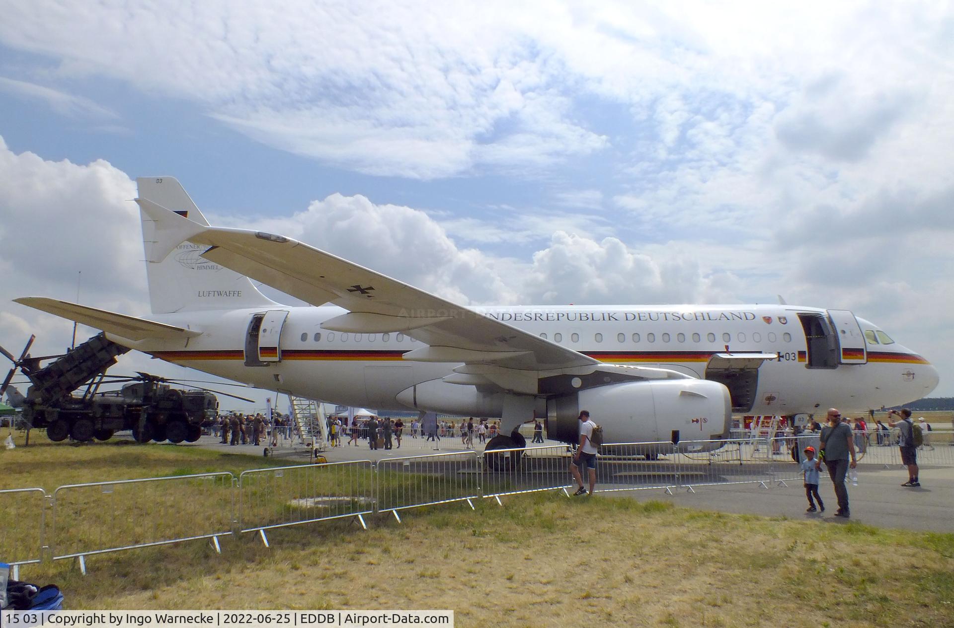 15 03, 2000 Airbus A319-133CJ C/N 1212, Airbus ACJ319 (A319-133/CJ) Open Skies / Offener Himmel conversion of the Luftwaffe Flugbereitschaft BMVg (German air force VIP-Flight) at ILA 2022, Berlin