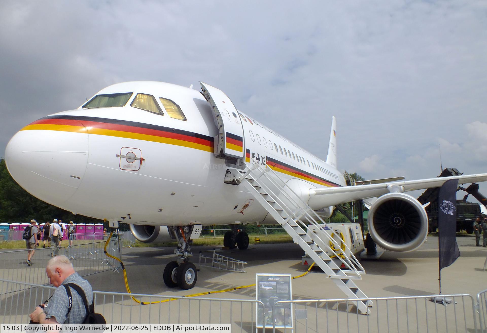 15 03, 2000 Airbus A319-133CJ C/N 1212, Airbus ACJ319 (A319-133/CJ) Open Skies / Offener Himmel conversion of the Luftwaffe Flugbereitschaft BMVg (German air force VIP-Flight) at ILA 2022, Berlin
