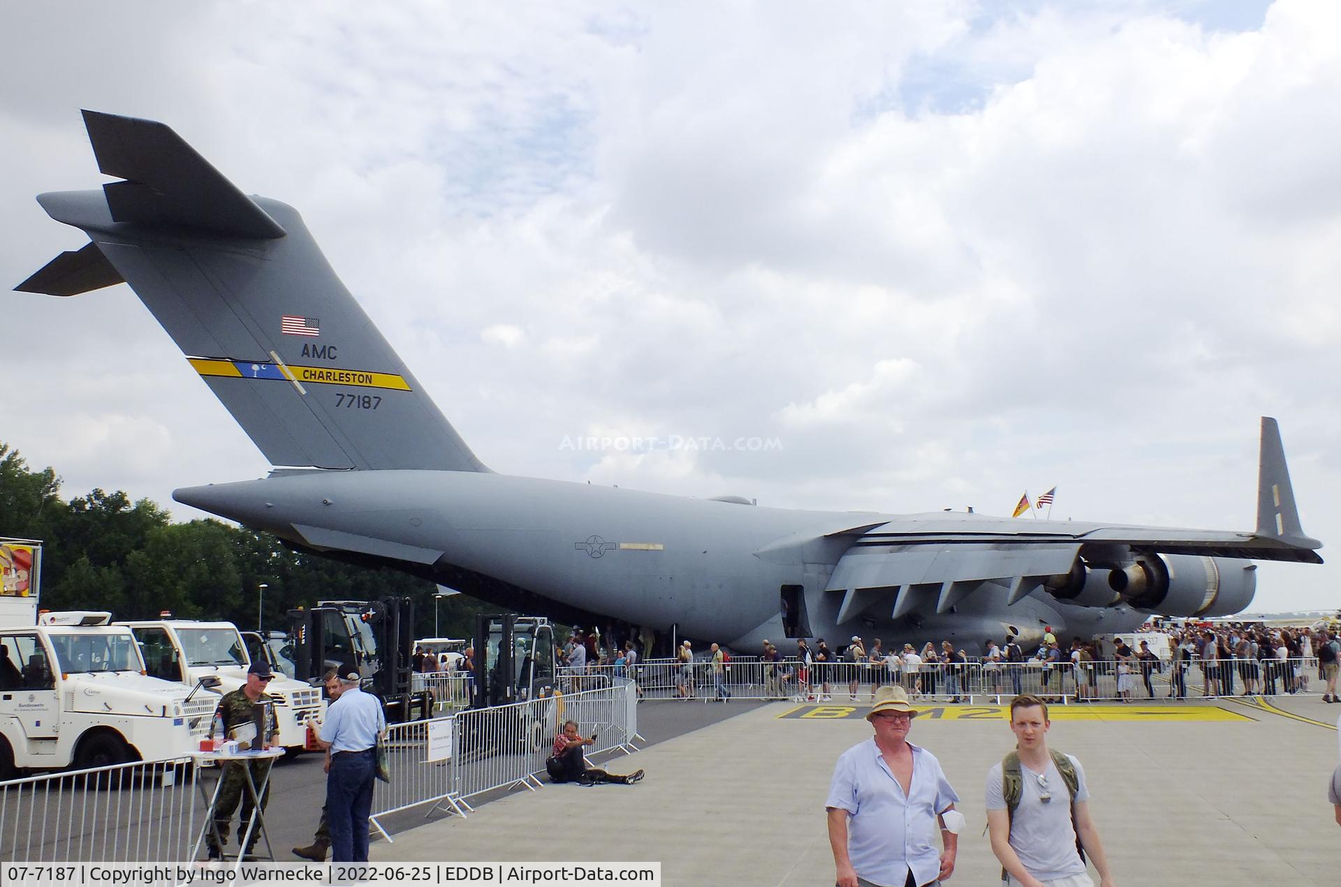 07-7187, 2007 Boeing C-17A Globemaster III C/N P-187, Boeing C-17A Globemaster III of the USAF at ILA 2022, Berlin