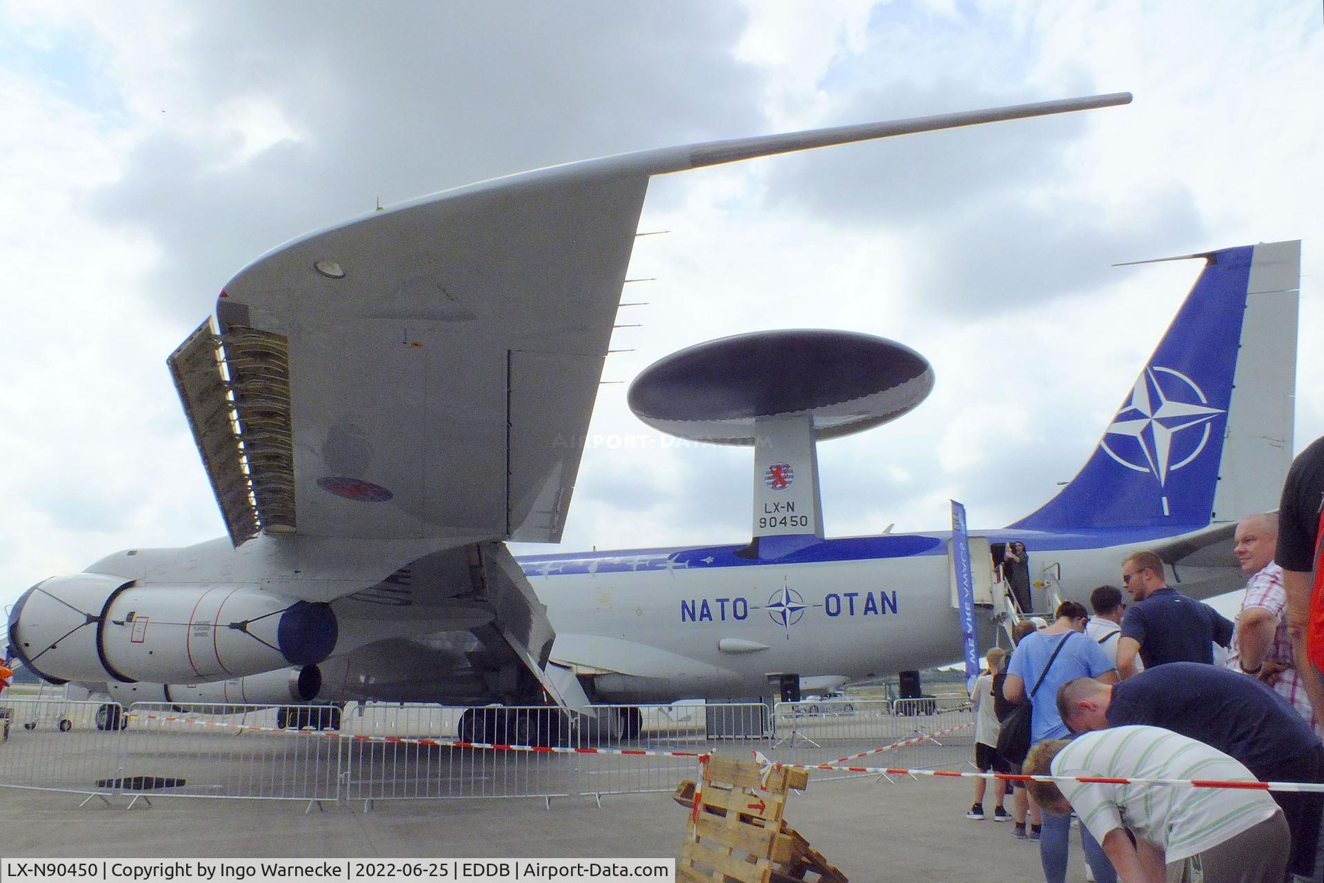 LX-N90450, 1979 Boeing E-3A Sentry C/N 22845, Boeing E-3A Sentry of the NAEW&C E-3A Component in '40 years NATO AWACS' special colours at ILA 2022, Berlin