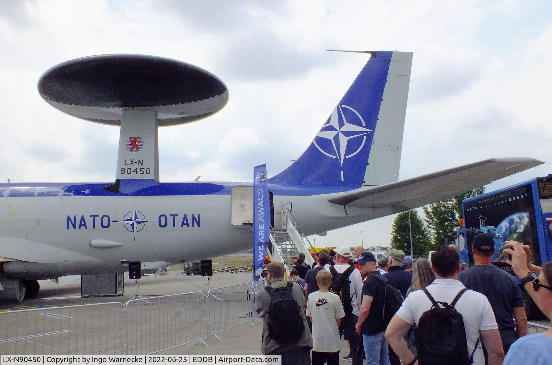 LX-N90450, 1979 Boeing E-3A Sentry C/N 22845, Boeing E-3A Sentry of the NAEW&C E-3A Component in '40 years NATO AWACS' special colours  at ILA 2022, Berlin
