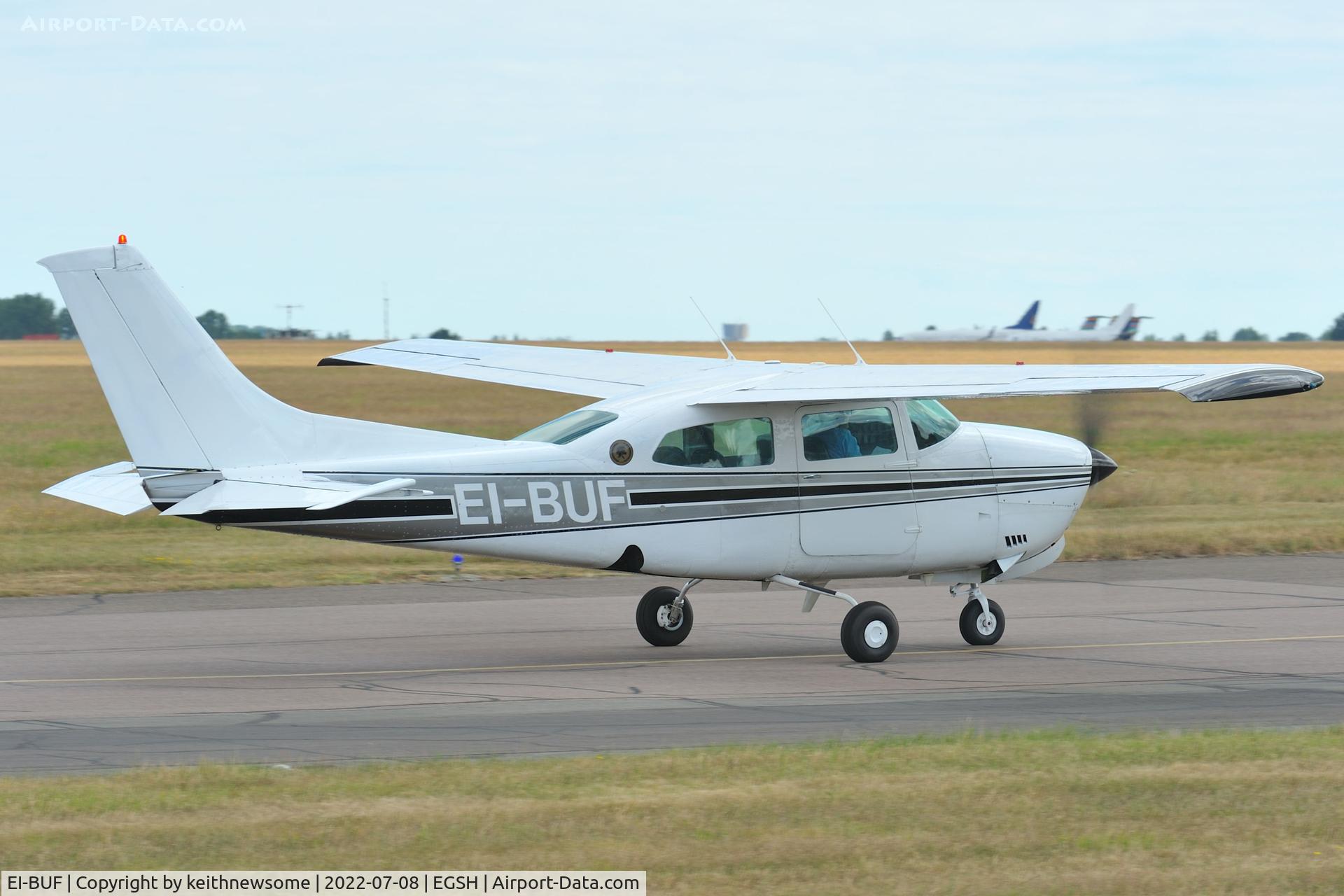 EI-BUF, 1979 Cessna 210N Centurion C/N 210-63070, Leaving Norwich.
