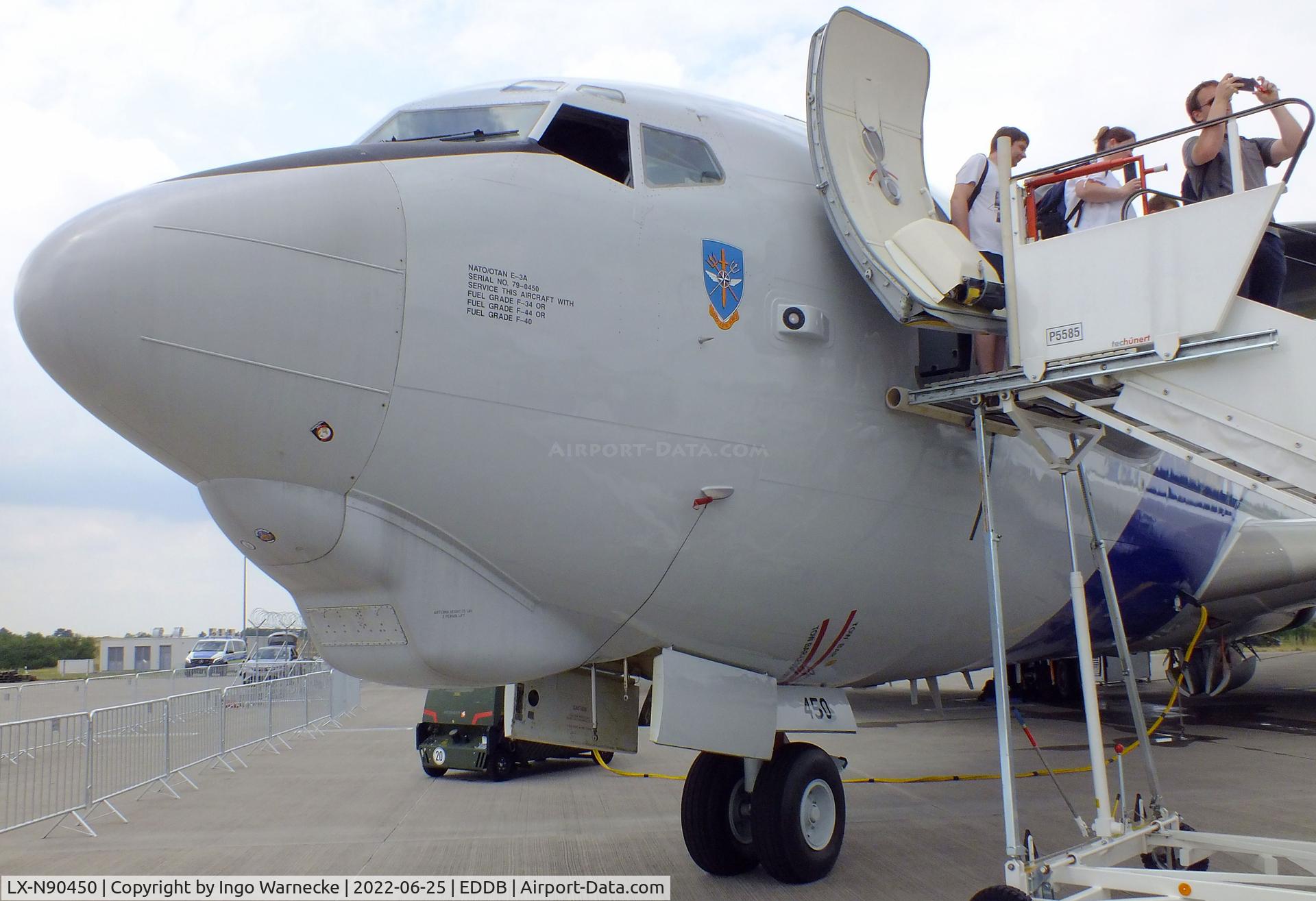 LX-N90450, 1979 Boeing E-3A Sentry C/N 22845, Boeing E-3A Sentry of the NAEW&C E-3A Component in '40 years NATO AWACS' special colours at ILA 2022, Berlin