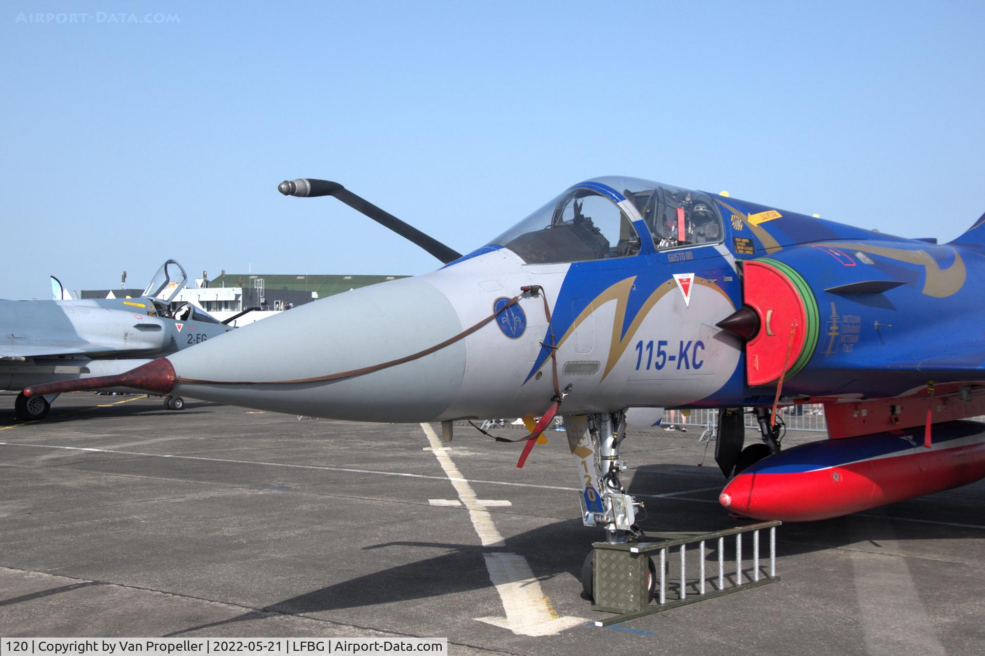 120, Dassault Mirage 2000C C/N 396, Dassault Mirage 2000C fighter of the French Air Force at BA709 Cognac - Châteaubernard Air base, France, 21 may 2022