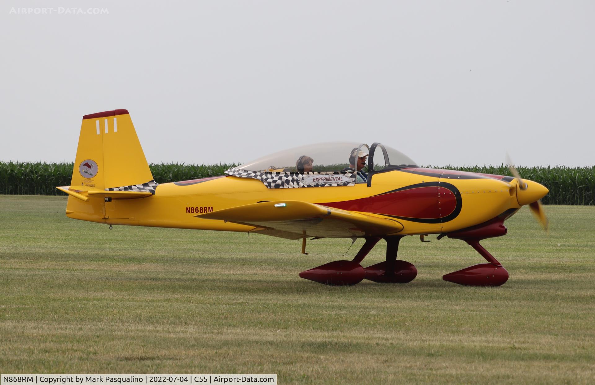 N868RM, 2012 Vans RV-8A C/N 81347, Vans RV-8A