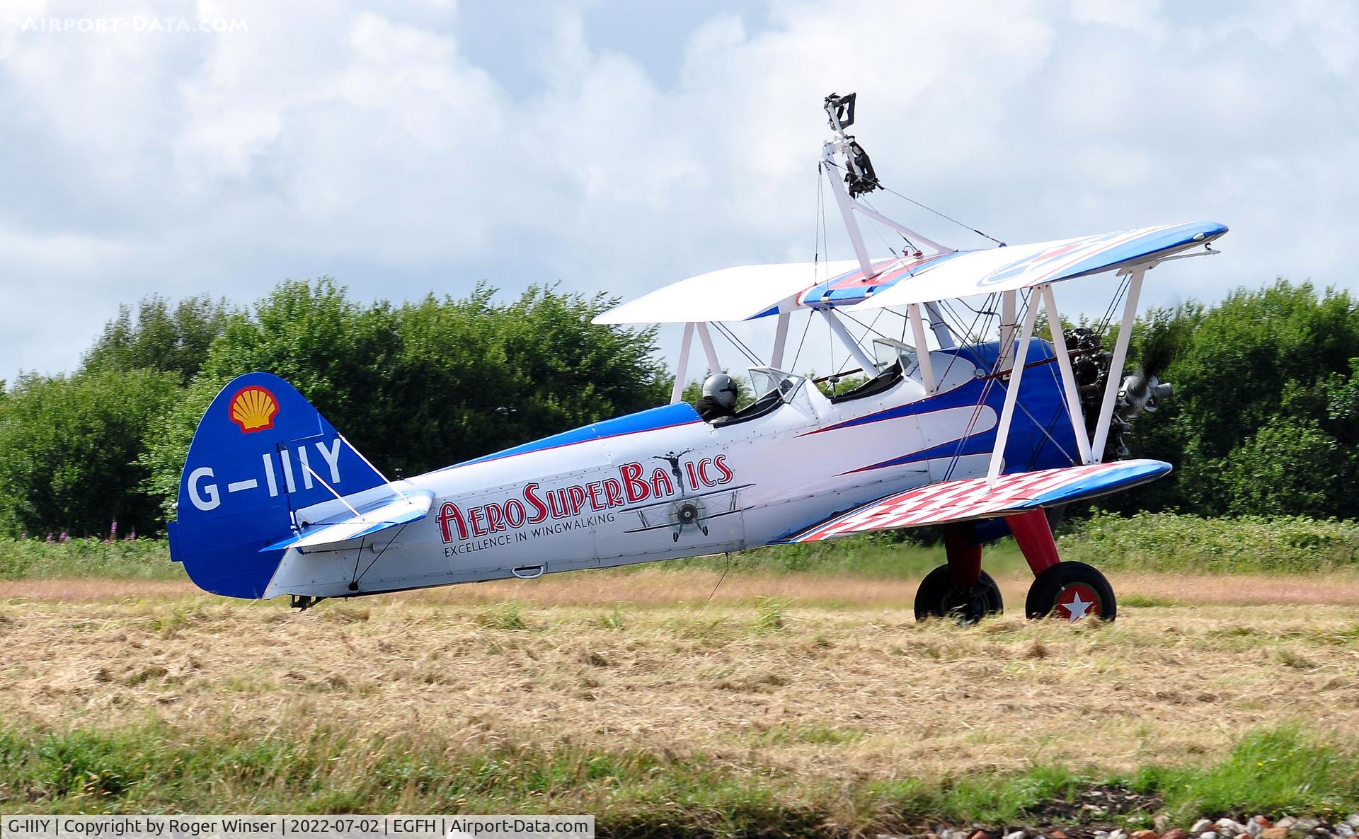 G-IIIY, 1944 Boeing A75N1 (PT-17) C/N 75-3491, Flown by AeroSuperbatics Wingwalkers.