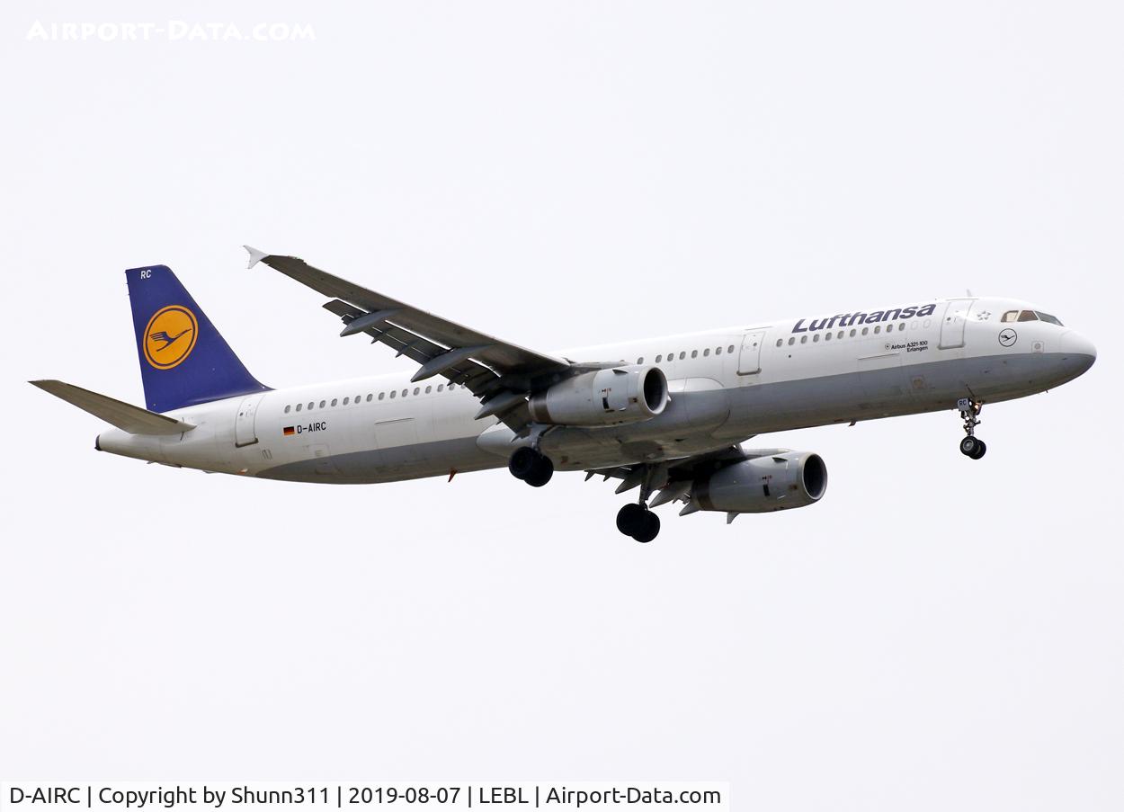 D-AIRC, 1994 Airbus A321-131 C/N 0473, Landing rwy 07L