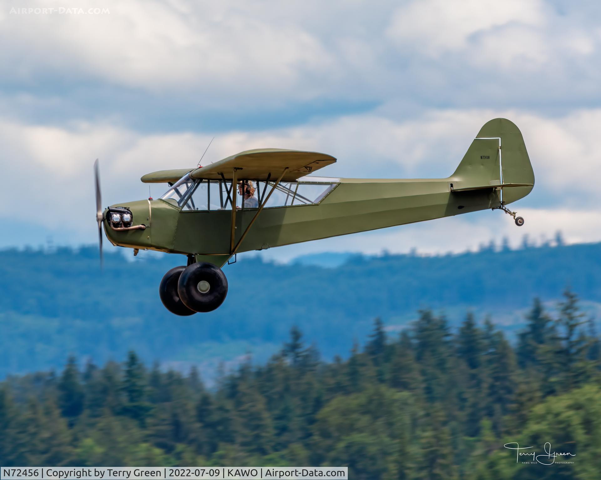 N72456, Piper J3C-65 Cub C/N 14975, KAWO