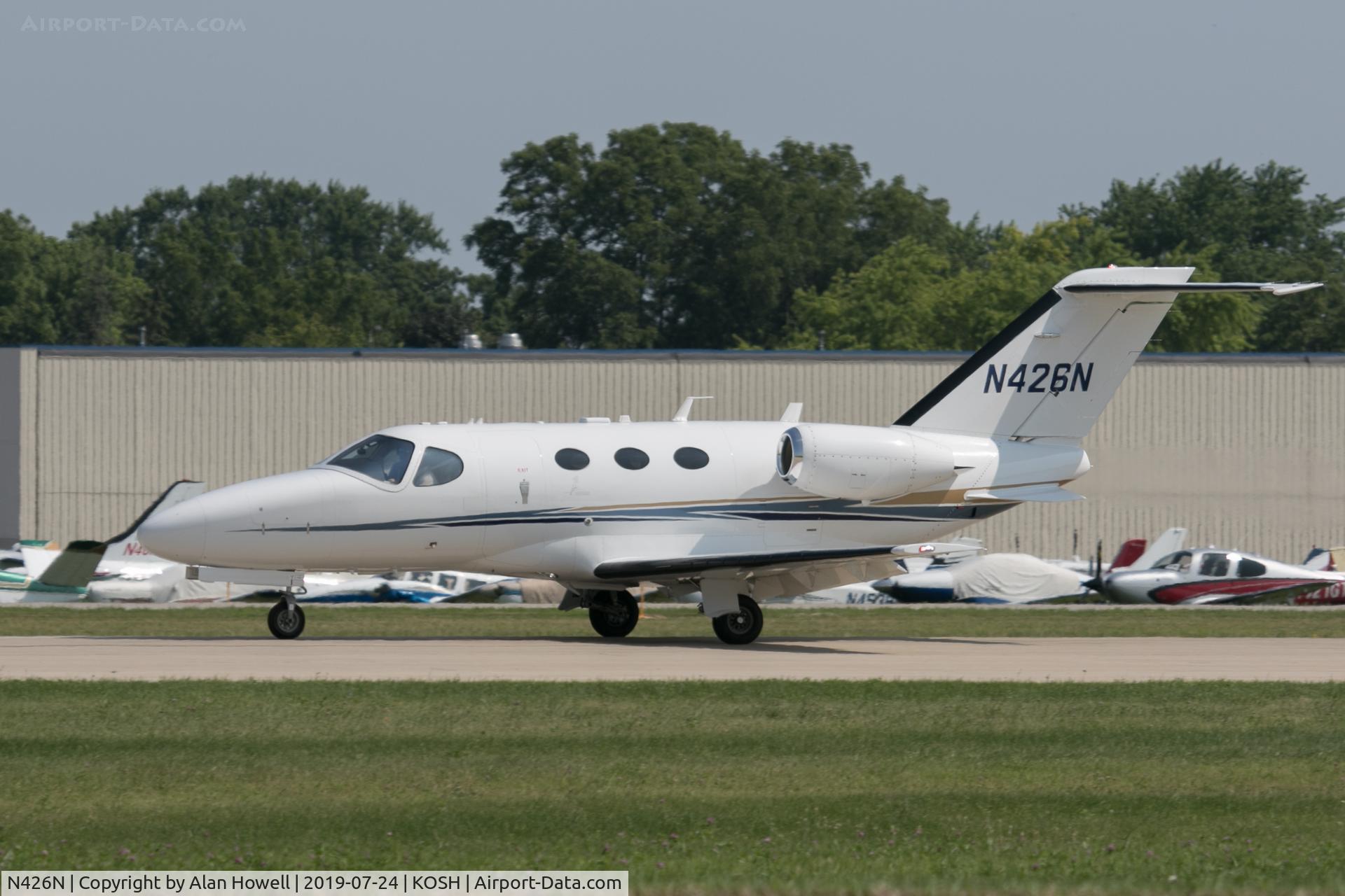 N426N, Cessna 510 Citation Mustang C/N 510-0318, At AirVenture 2019