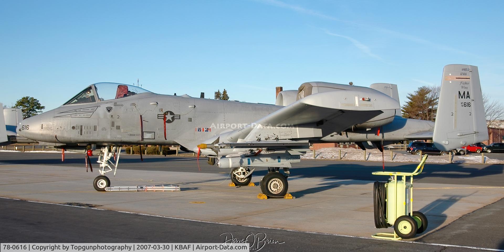 78-0616, Fairchild Republic A-10A Thunderbolt II C/N A10-0236, 104th FW