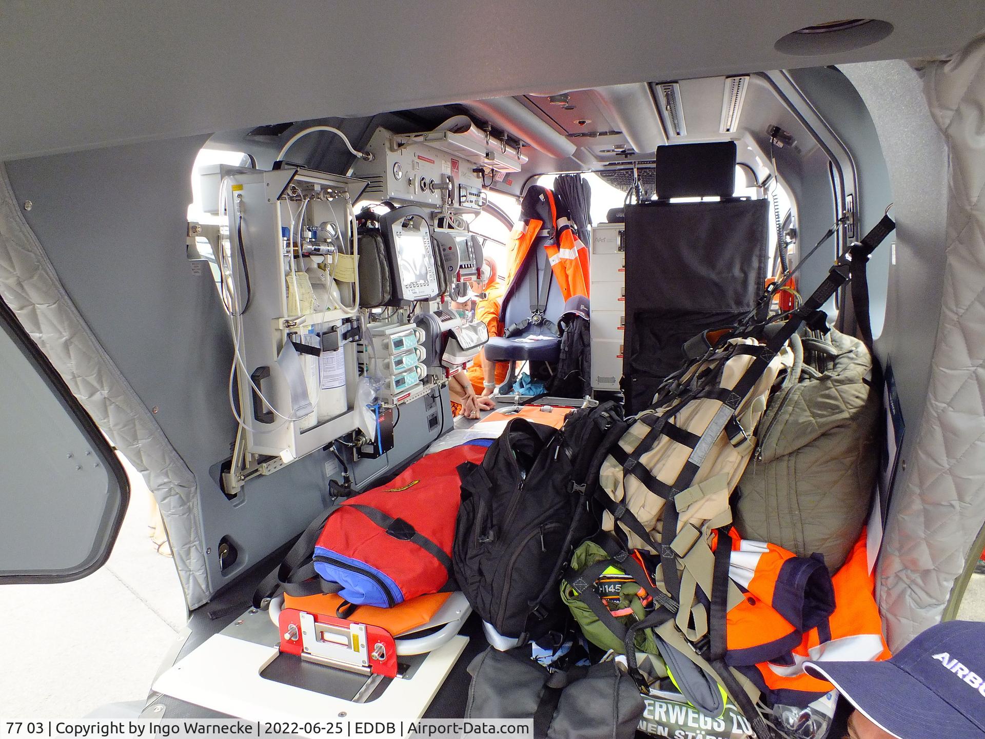 77 03, 2022 Airbus Helicopters H-145M C/N 20308, Airbus Helicopters H145M of Heeresflieger (German army aviation) at the ILA 2022, Berlin  #i