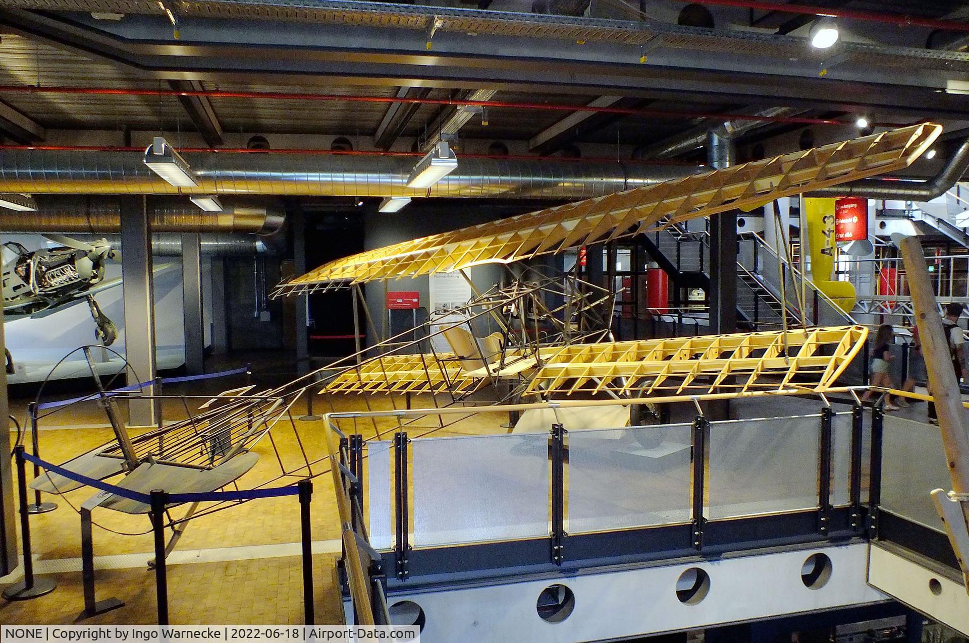 NONE, Fokker D VII replica C/N 001, Fokker D VII structural reconstruction (minus engine, cockpit instruments, outer skin and controls) at the Deutsches-Technikmuseum (DTM), Berlin