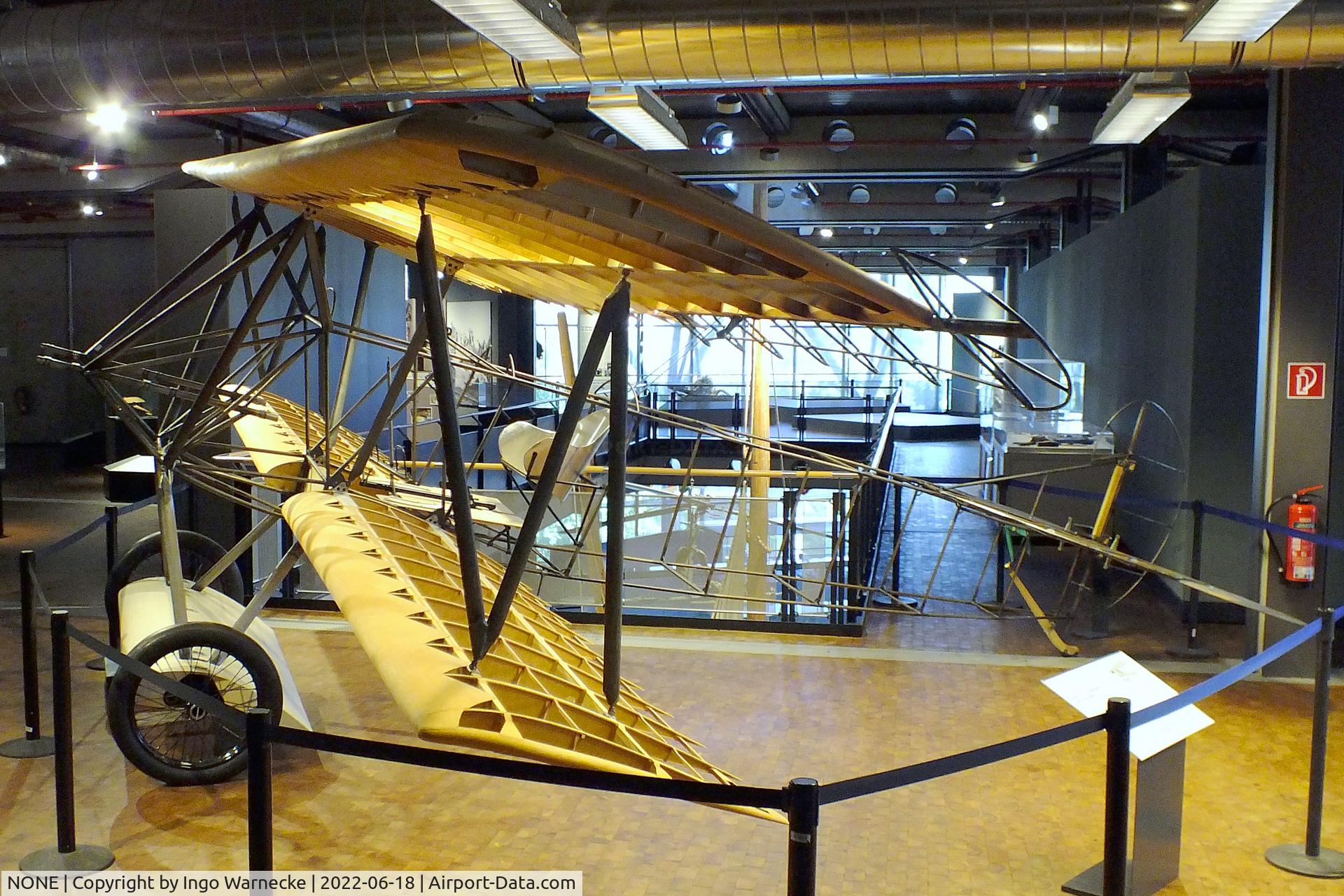 NONE, Fokker D VII replica C/N 001, Fokker D VII structural reconstruction (minus engine, cockpit instruments, outer skin and controls) at the Deutsches-Technikmuseum (DTM), Berlin
