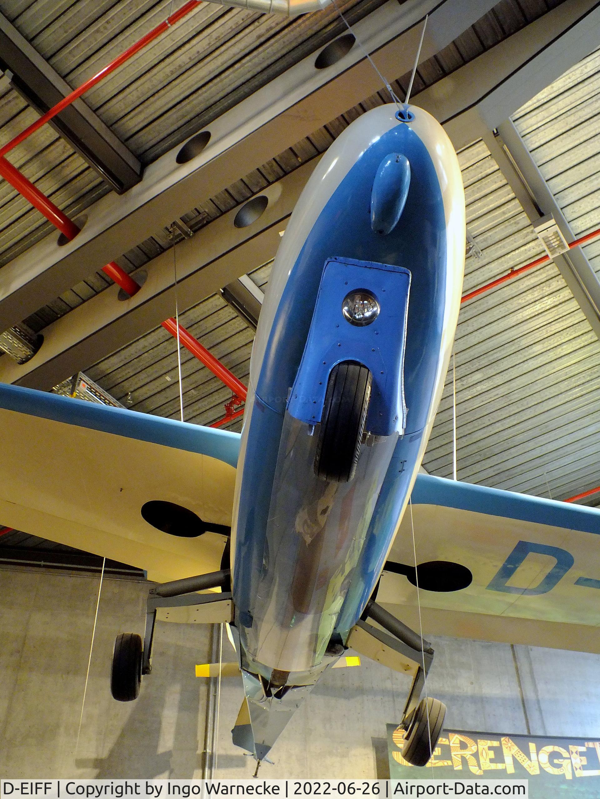 D-EIFF, 1959 Rhein Flugzeugbau RW3-P75 Multoplan C/N 009, Rhein-Flugzeugbau (Fischer) RW-3-P75 Multoplan at the Deutsches-Technikmuseum (DTM), Berlin