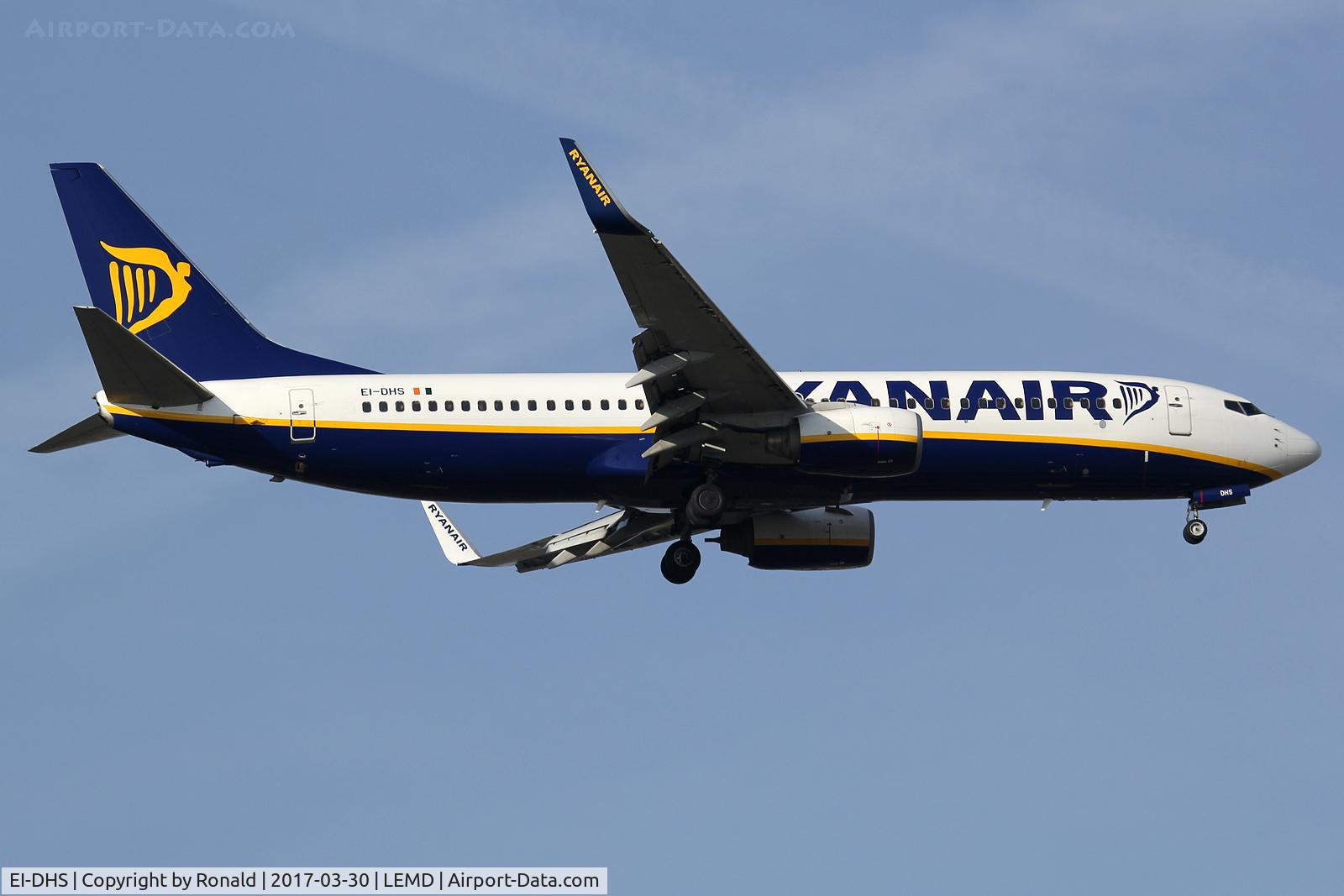 EI-DHS, 2005 Boeing 737-8AS(WL) C/N 33580, at mad