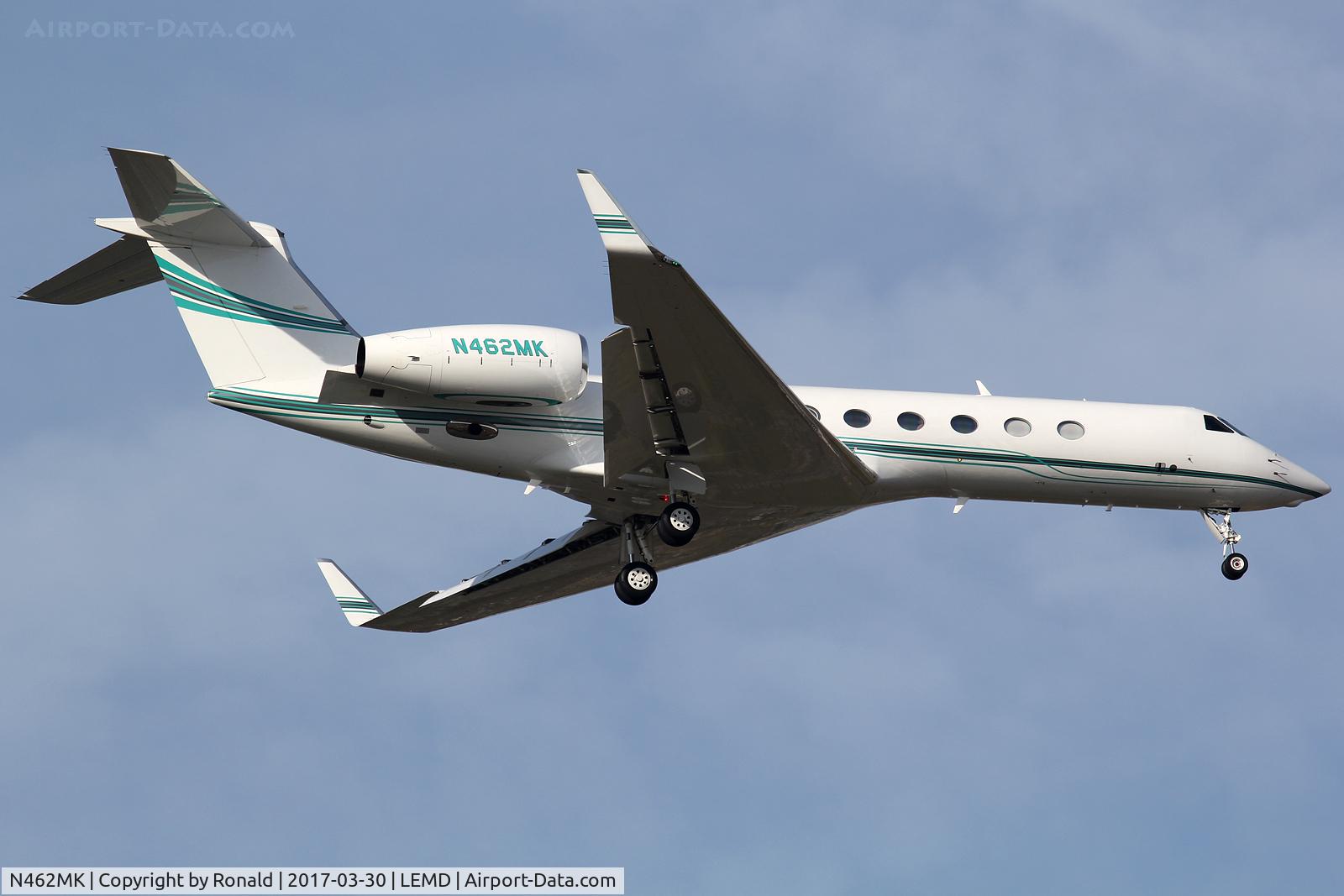 N462MK, 2012 Gulfstream Aerospace GV-SP (G550) C/N 5362, at mad
